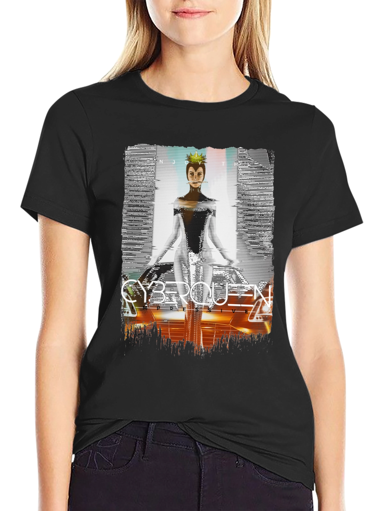 Cyberqueen Graphic T-Shirt - Modern Streetwear