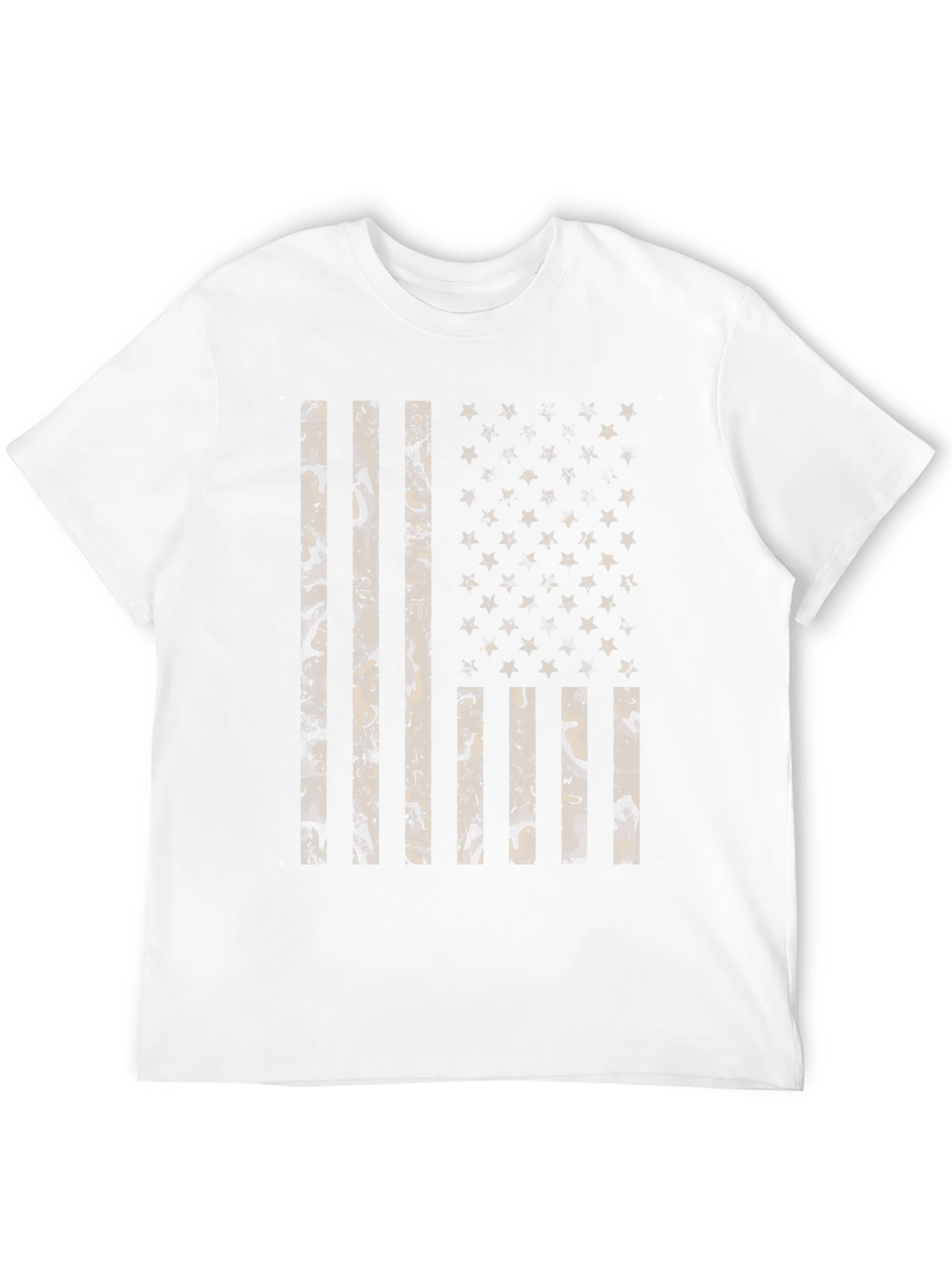 Camo American Flag Graphic T-Shirt