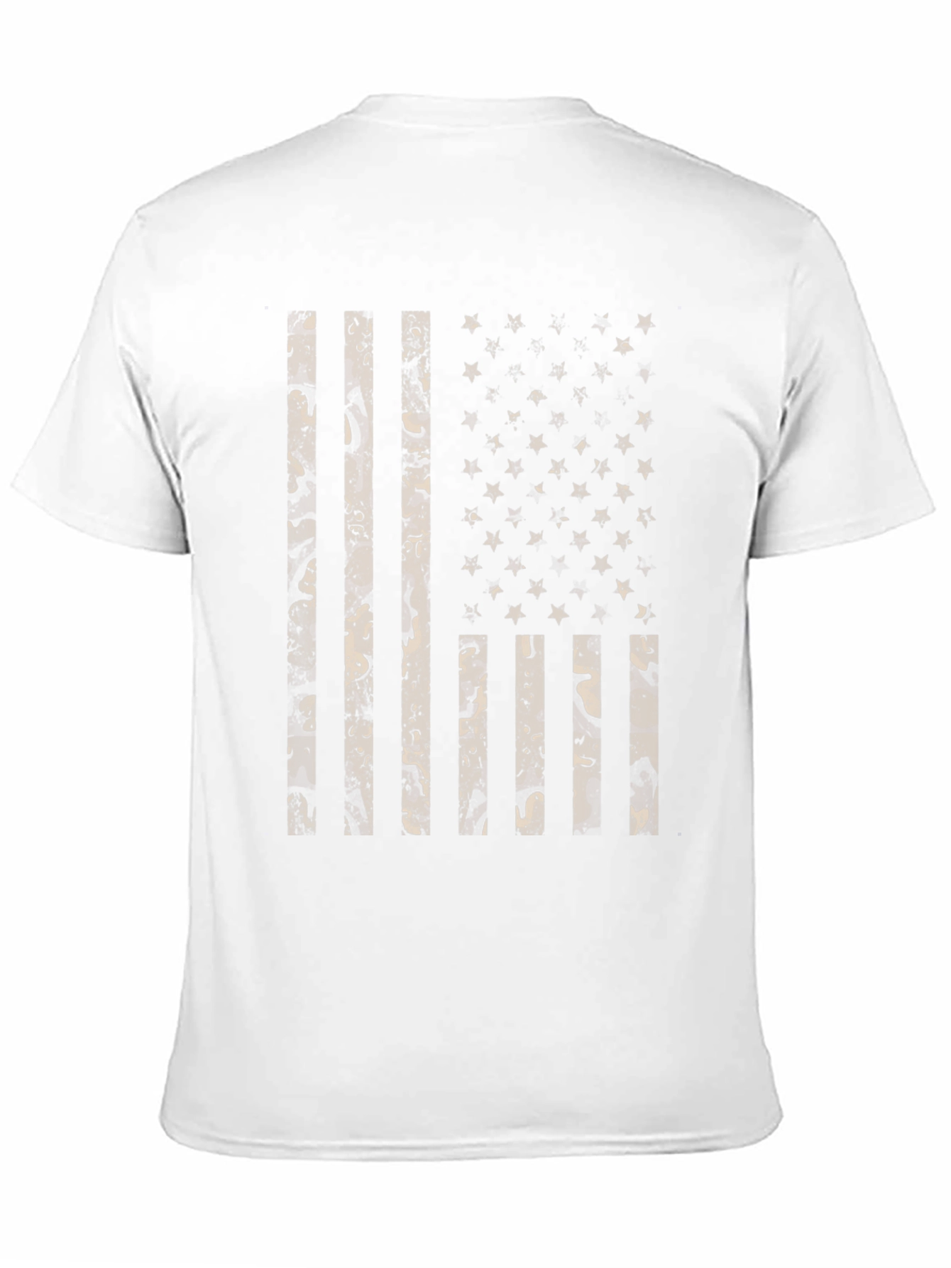 Camo American Flag Graphic T-Shirt