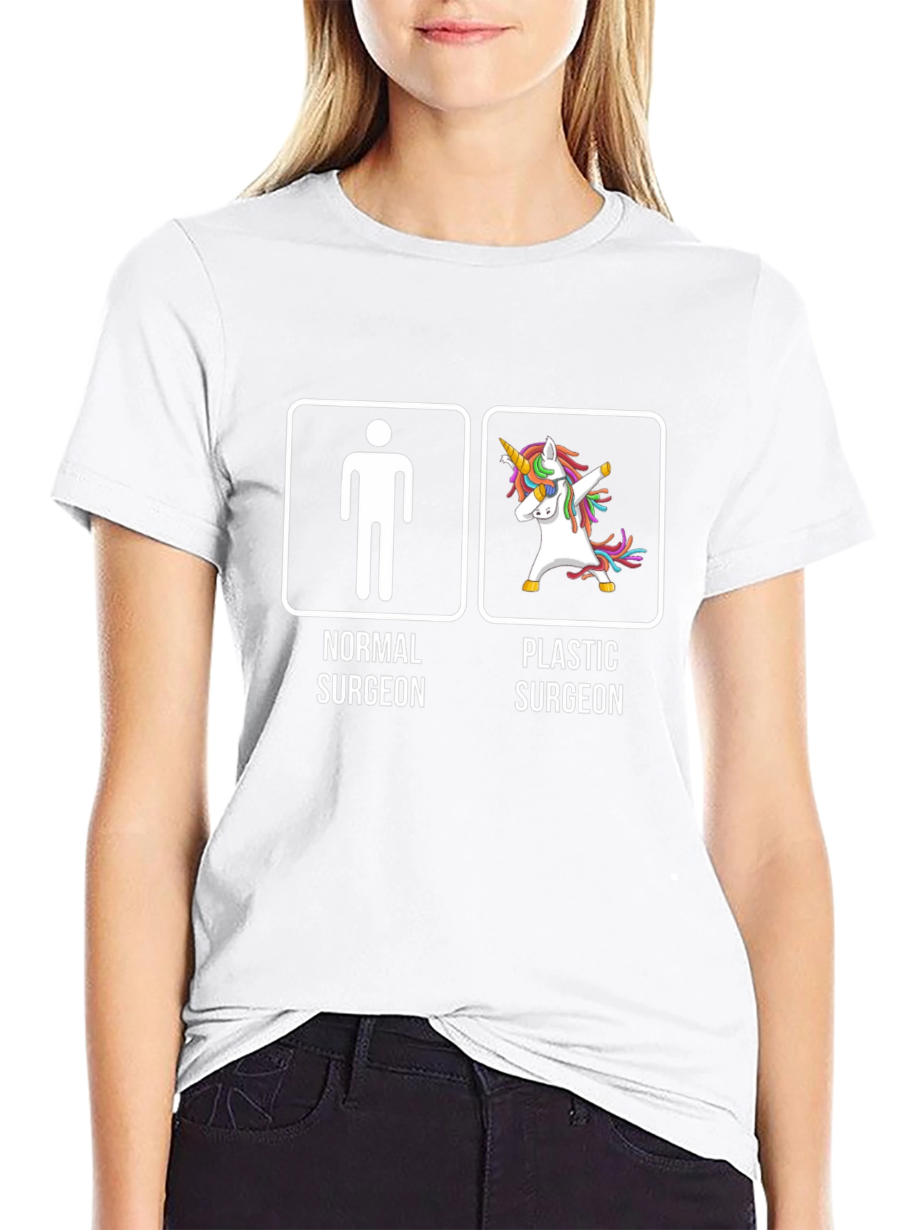 Normal vs Plastic Surgeon T-Shirt