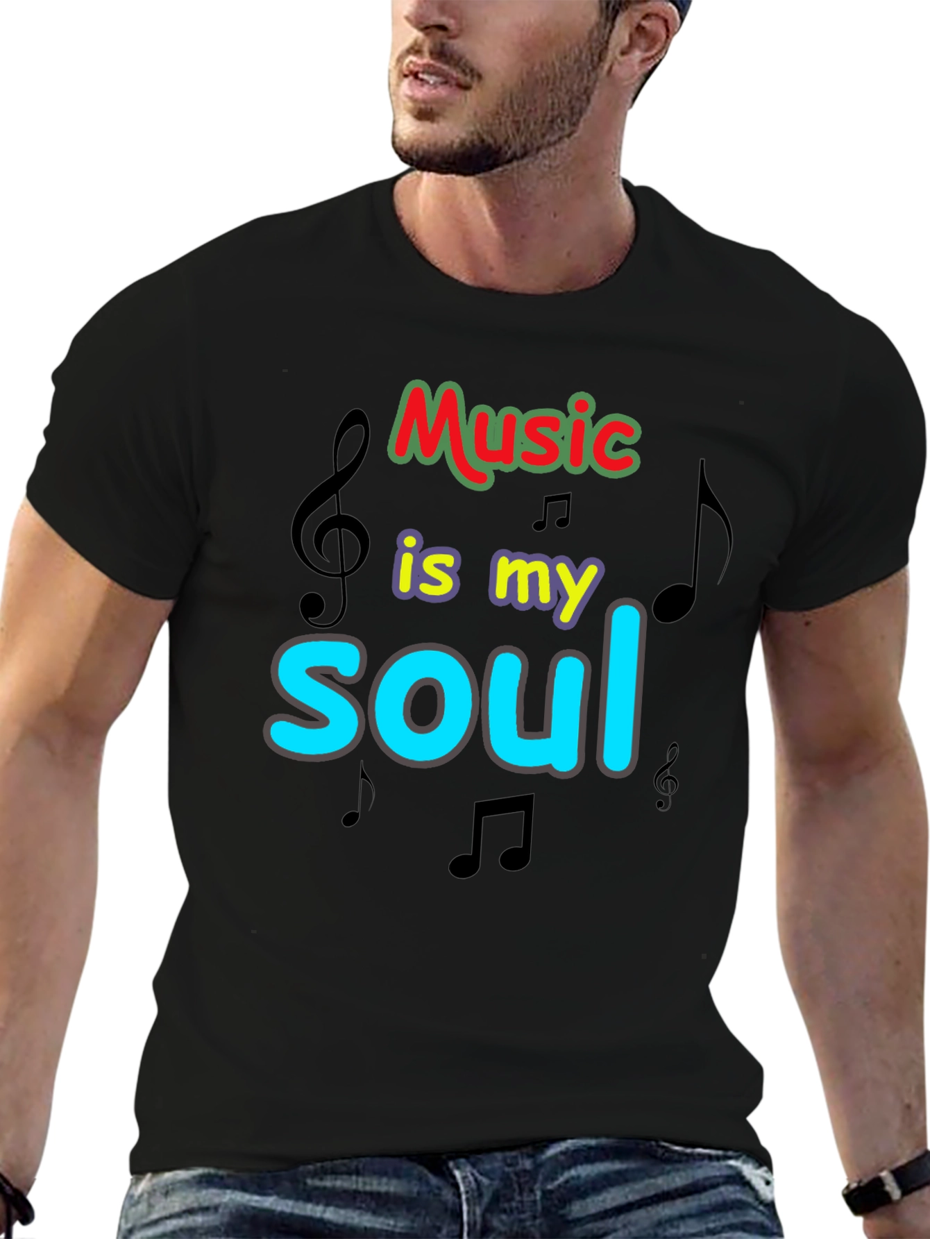 Music is My Soul Graphic T-Shirt