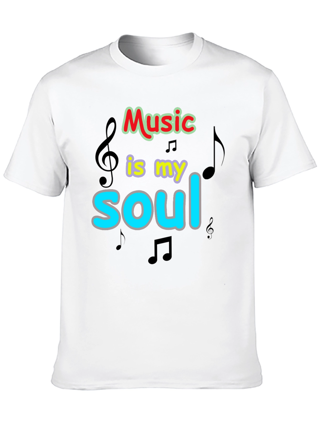 Music is My Soul Graphic T-Shirt