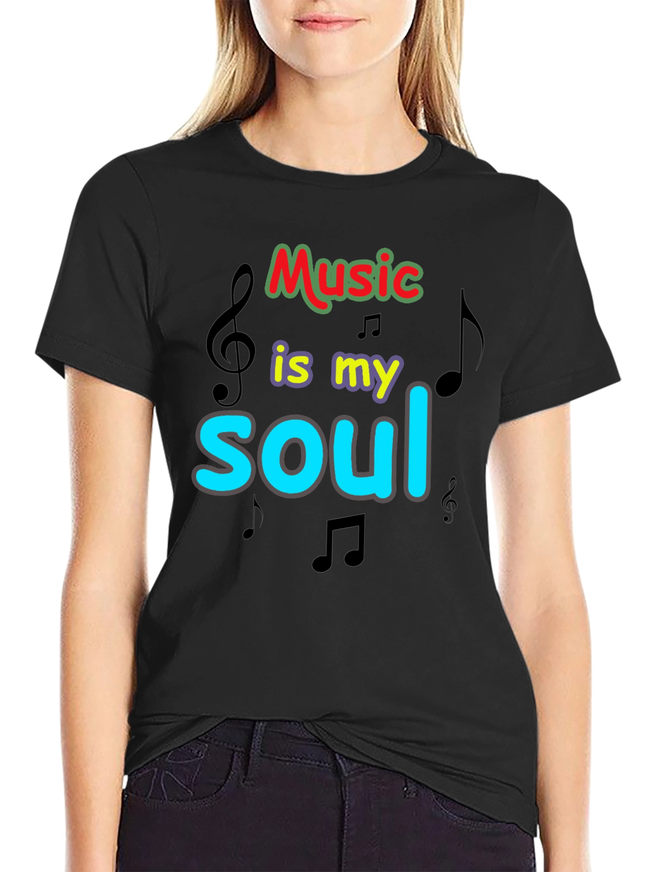 Music is My Soul Graphic T-Shirt