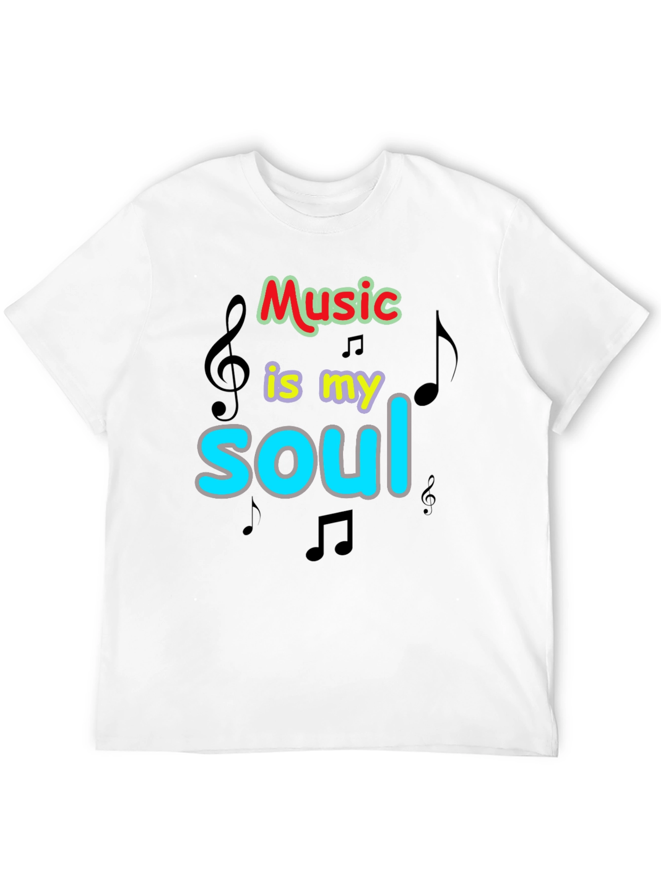 Music is My Soul Graphic T-Shirt