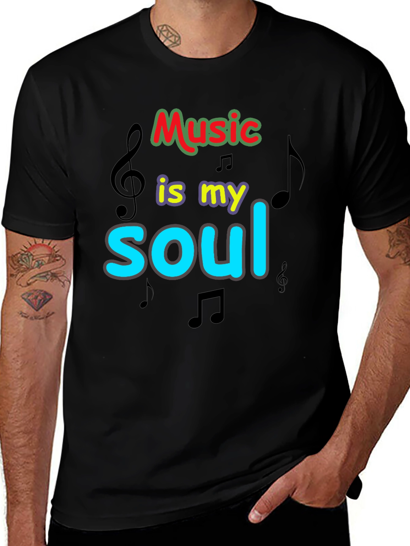 Music is My Soul Graphic T-Shirt