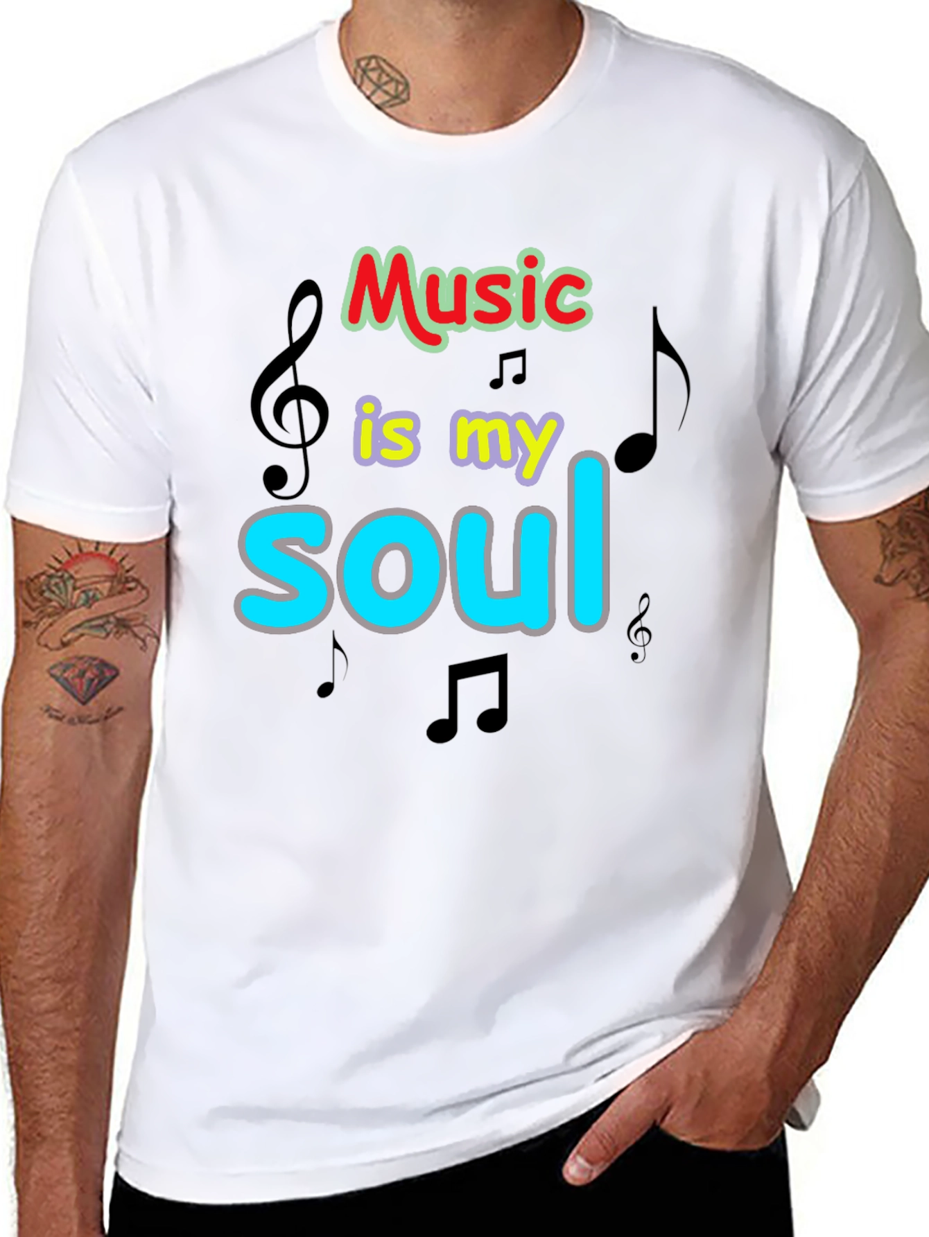 Music is My Soul Graphic T-Shirt