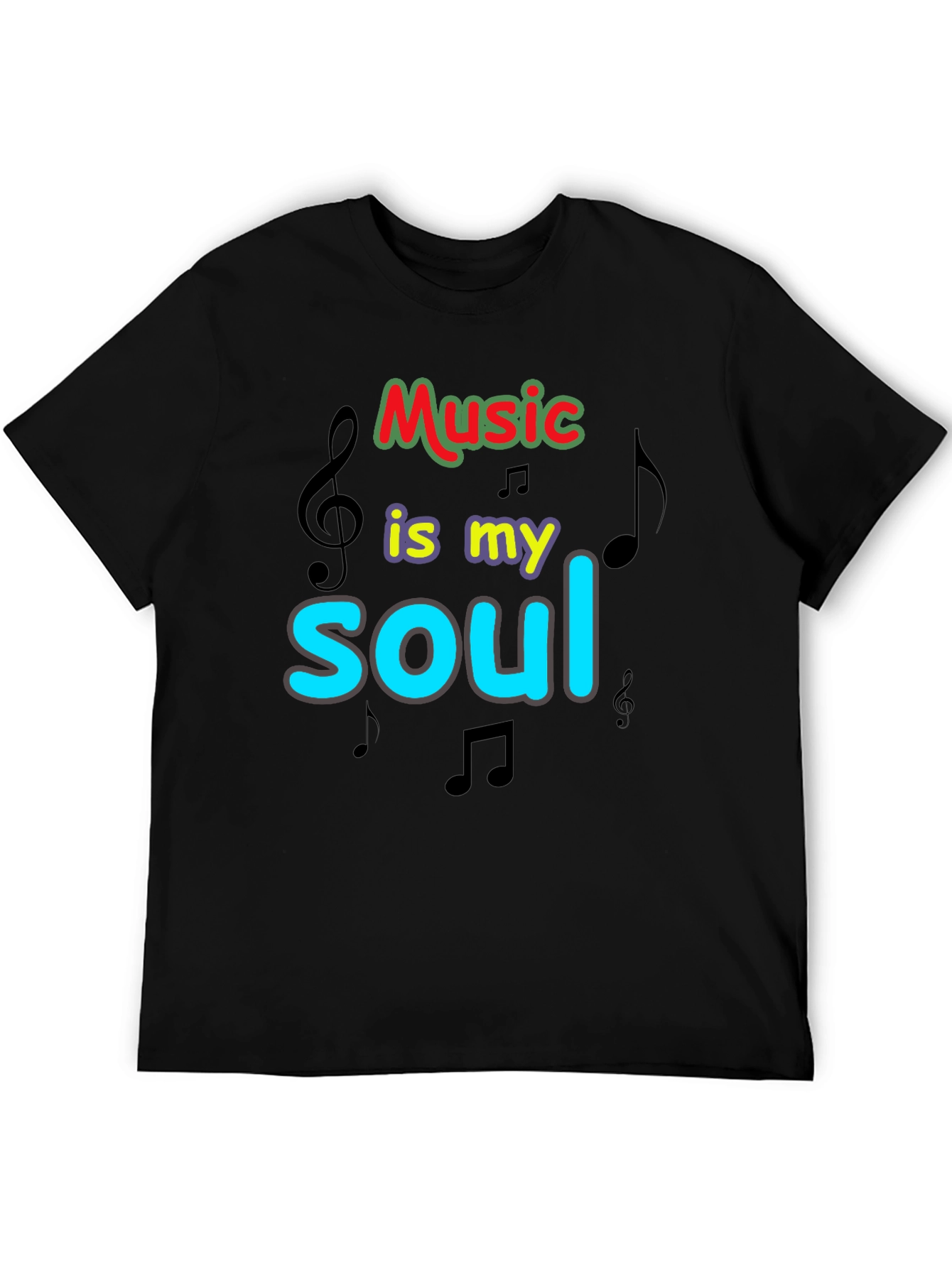 Music is My Soul Graphic T-Shirt
