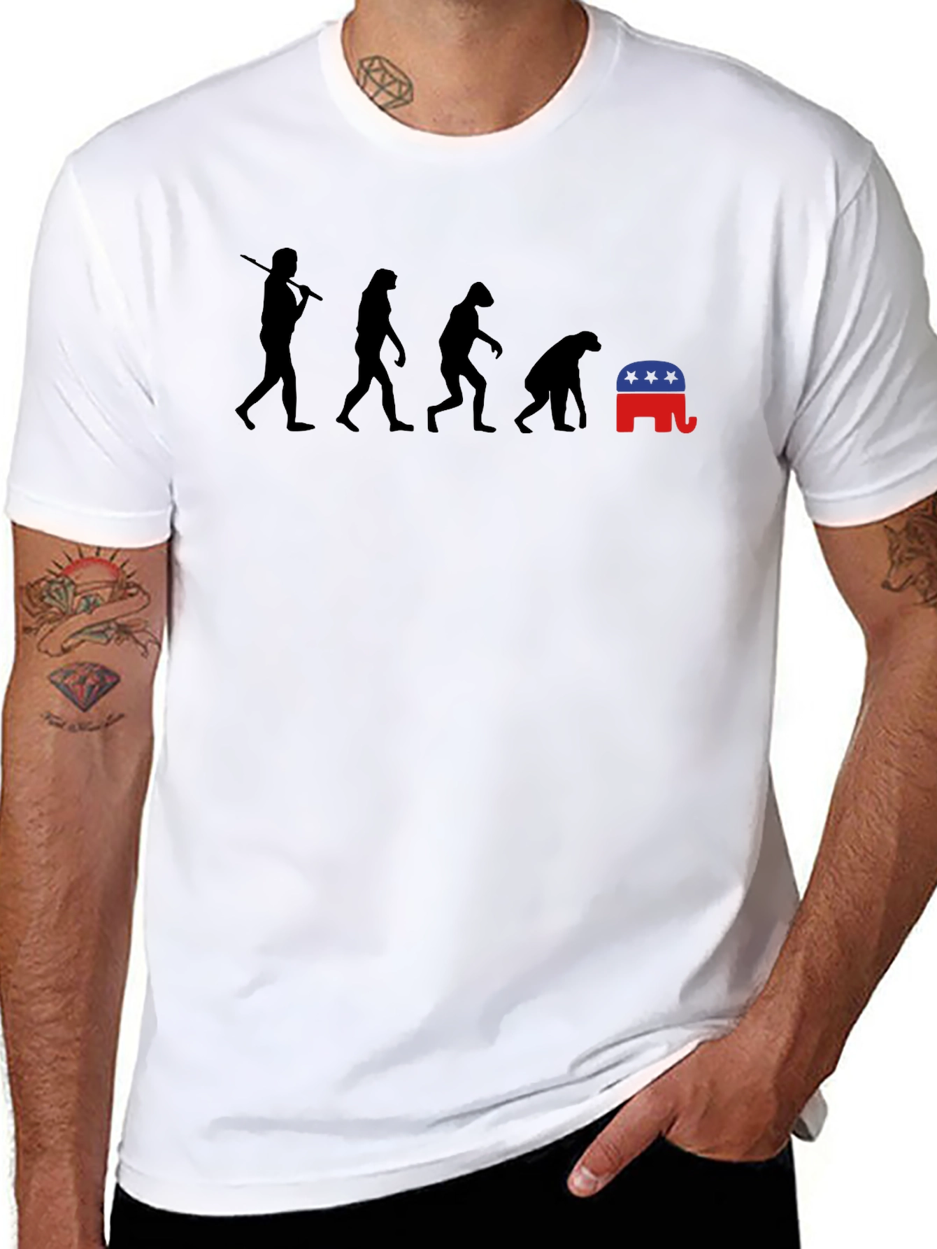 Evolution of Man Republican T-Shirt
