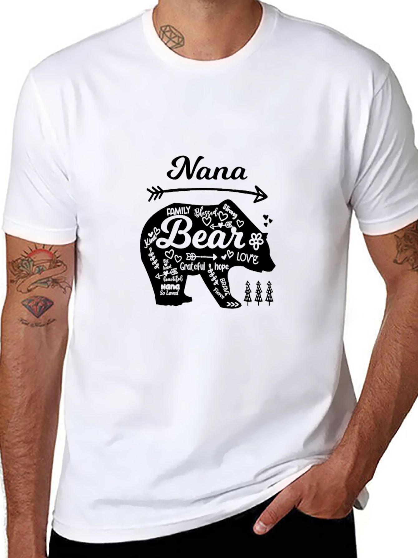 Nana Bear Graphic T-Shirt - Soft Cotton Tee