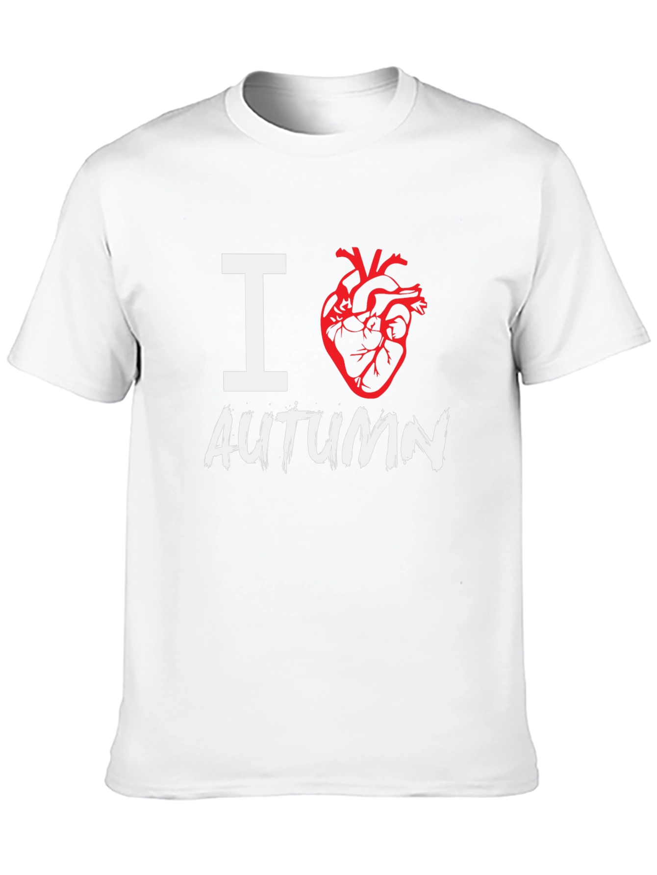 I Heart Autumn Graphic T-Shirt - Black