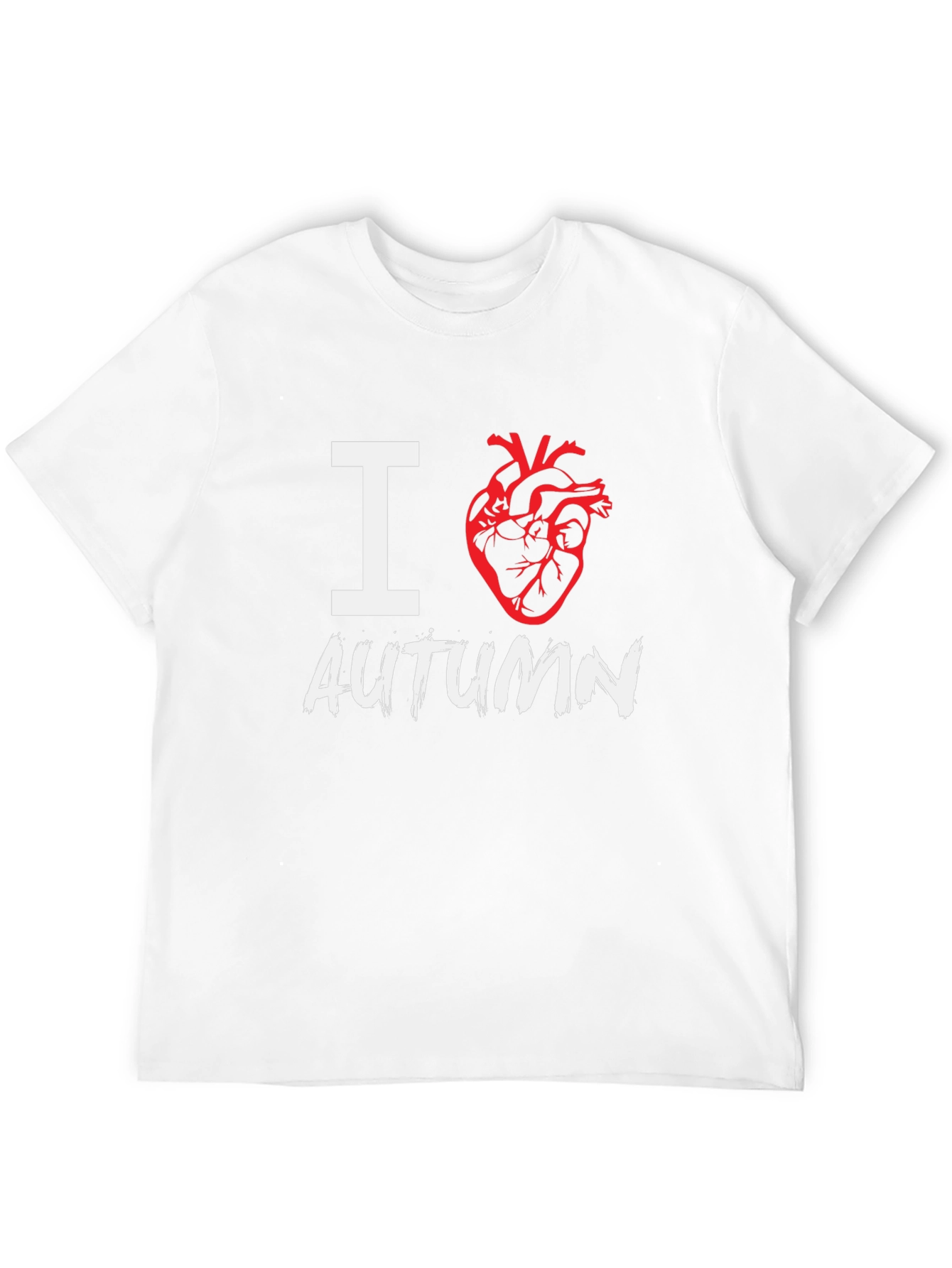I Heart Autumn Graphic T-Shirt - Black