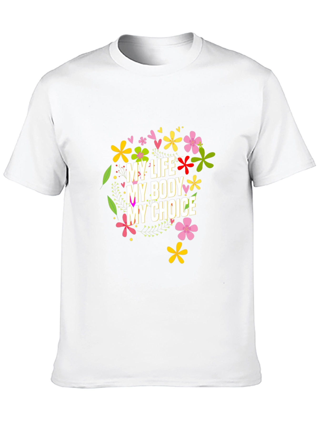 My Body My Choice Floral Tee