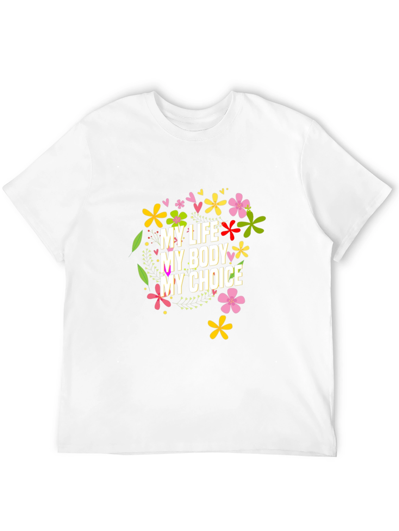 My Body My Choice Floral Tee