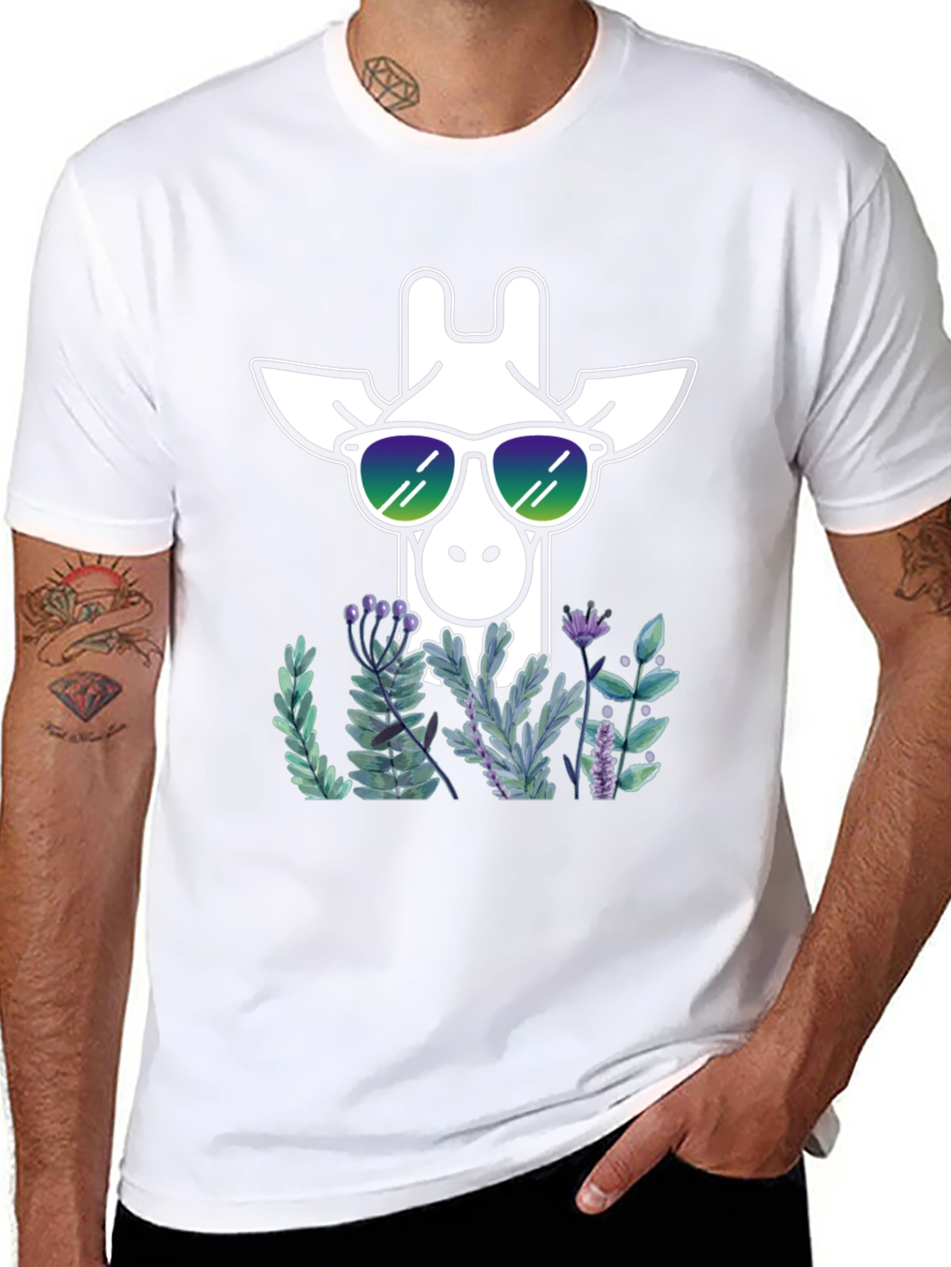 Cool Giraffe Graphic Tee