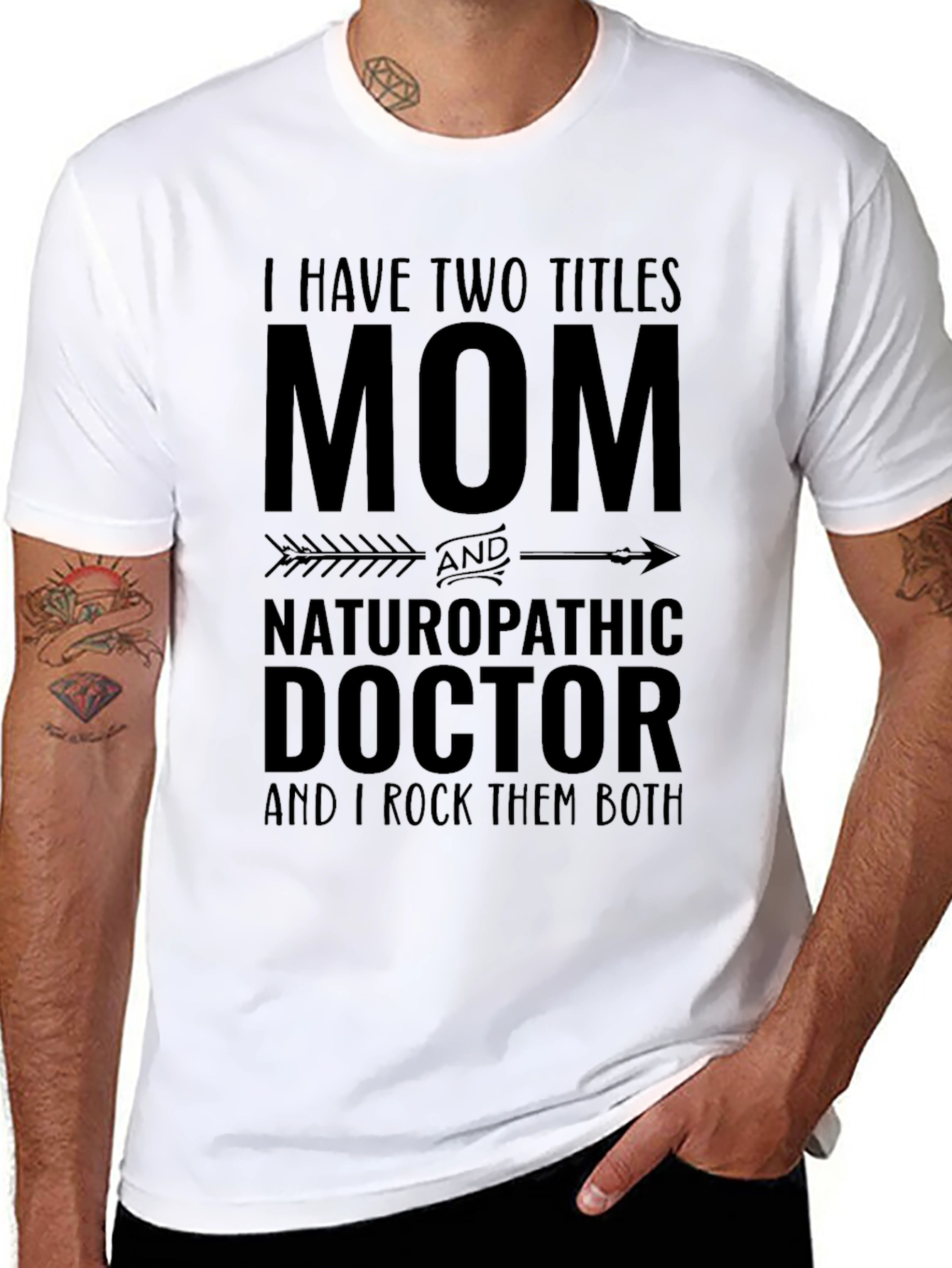 Mom & Naturopathic Doctor Graphic T-Shirt