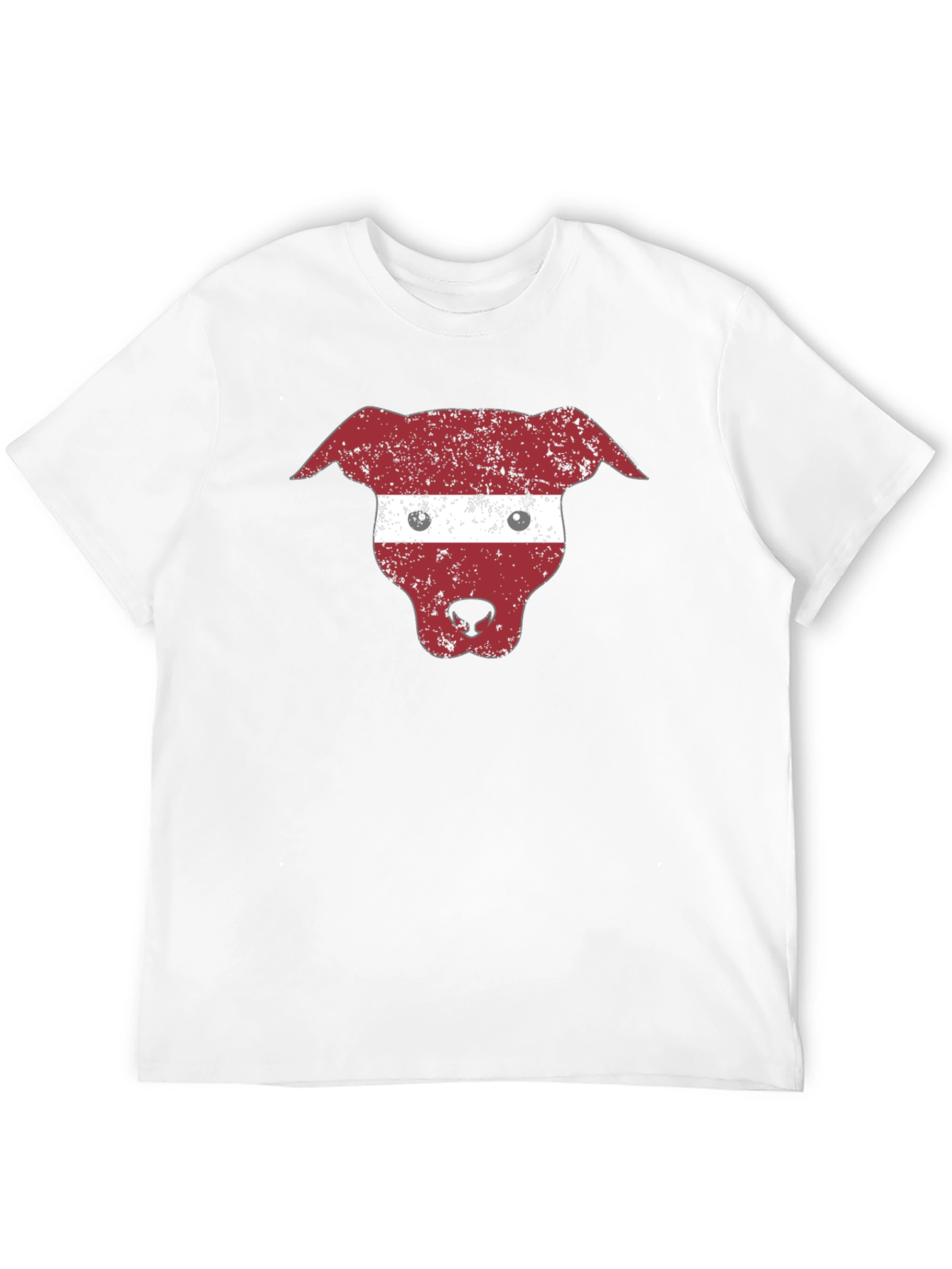 Latvia Dog Flag T-Shirt - Black Graphic Tee