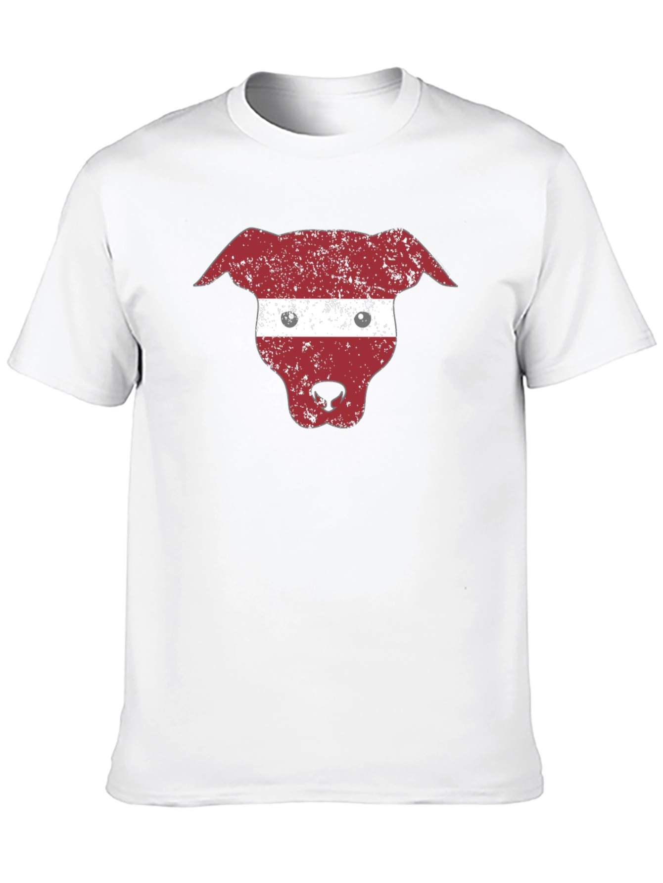 Latvia Dog Flag T-Shirt - Black Graphic Tee