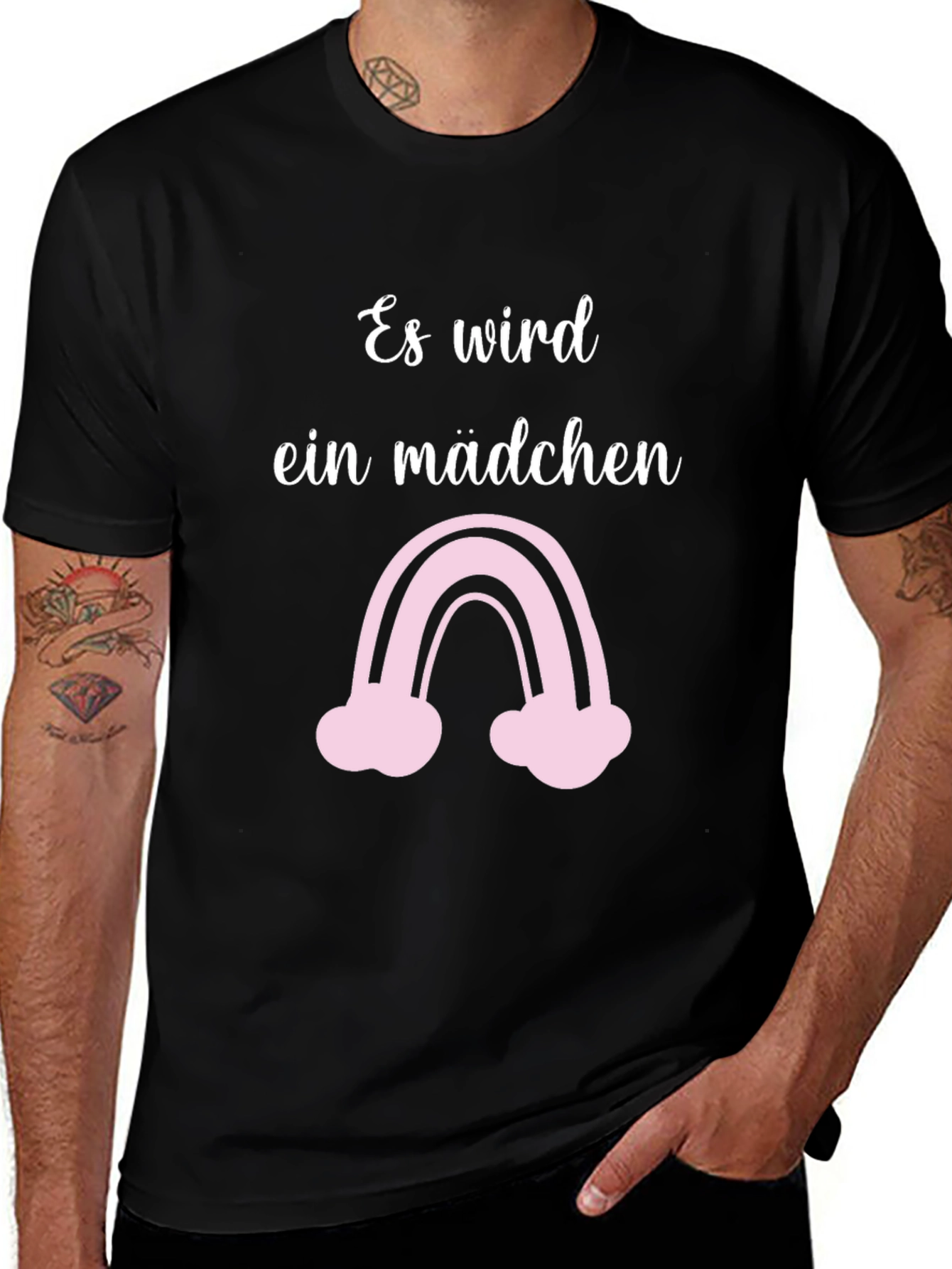 Es Wird Ein Madchen - Baby Announcement T-Shirt