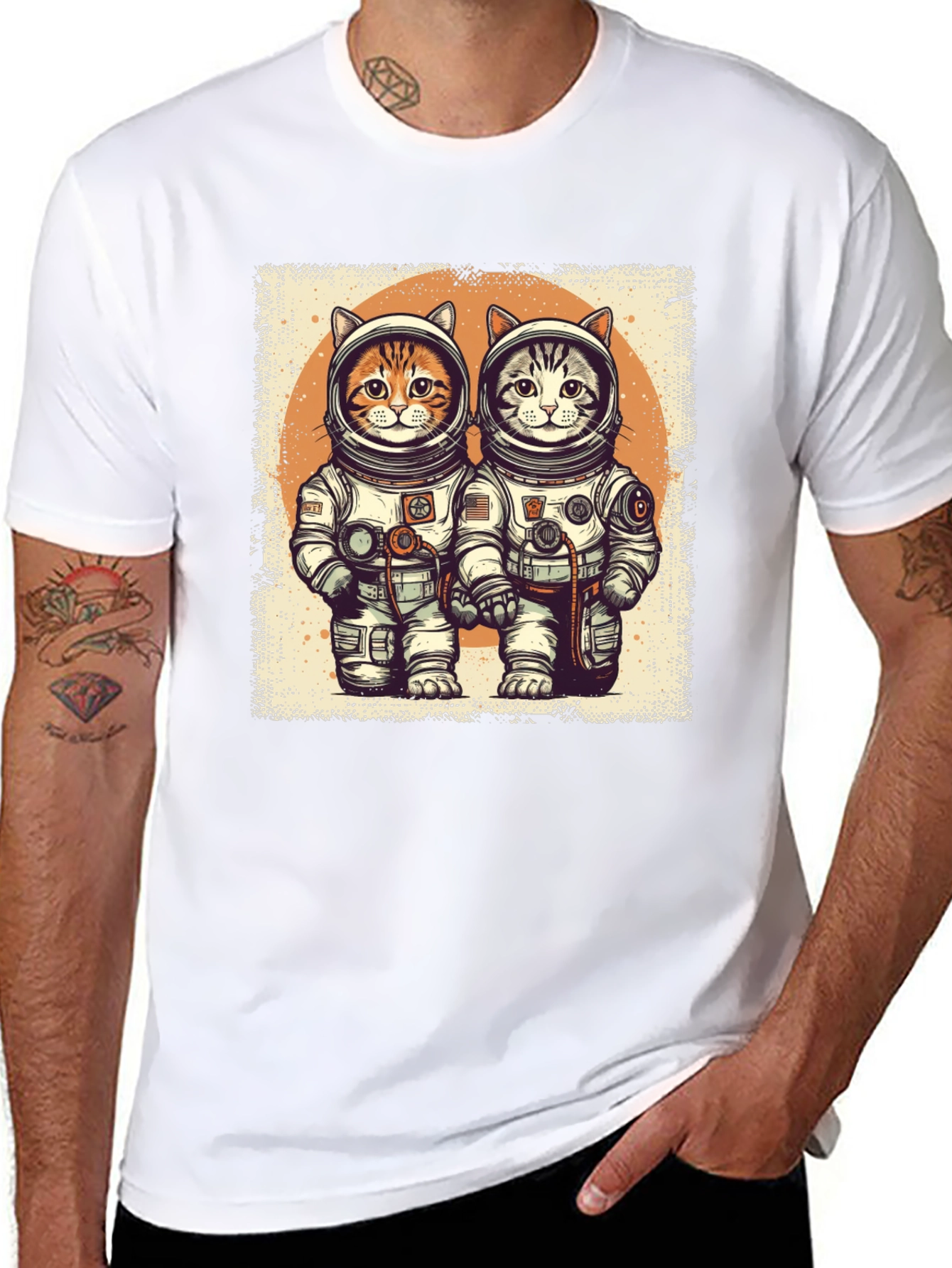 Astronaut Cat T-Shirt - Space Adventure Tee