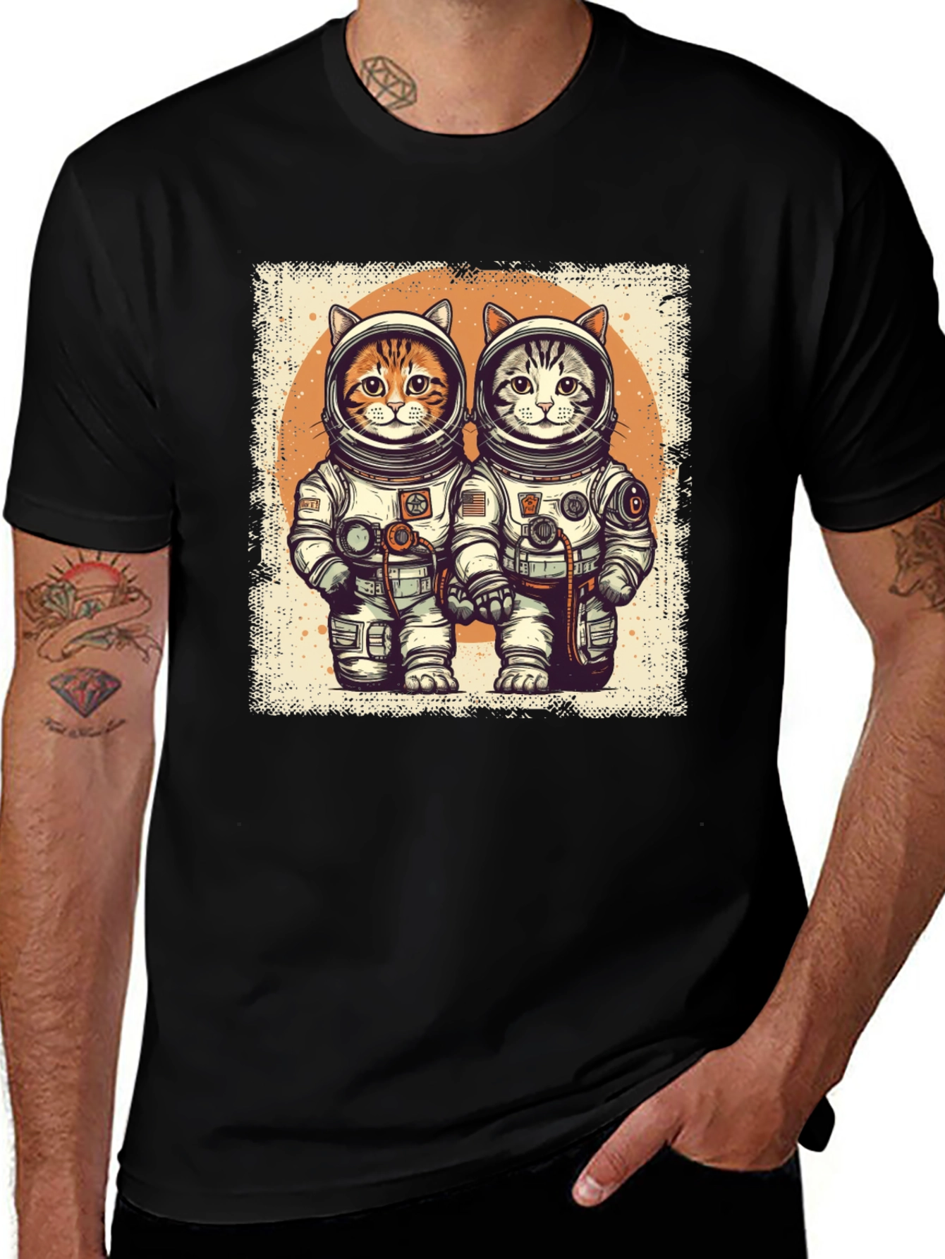Astronaut Cat T-Shirt - Space Adventure Tee