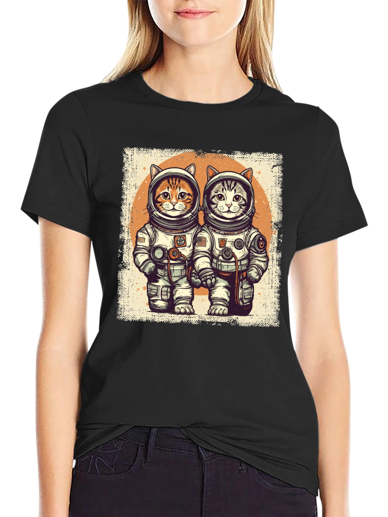 Astronaut Cat T-Shirt - Space Adventure Tee