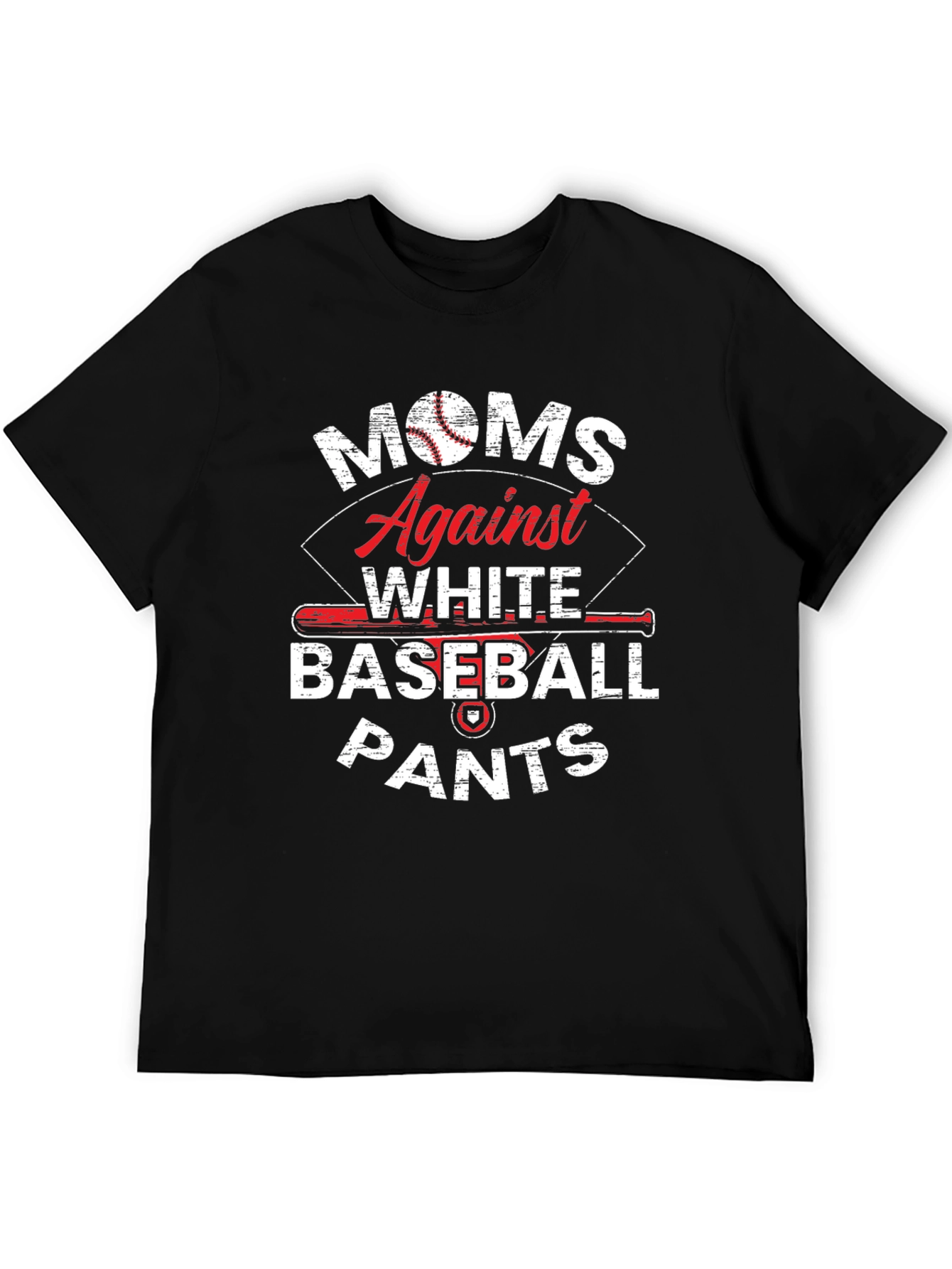Moms Against White Baseball Pants T-Shirt