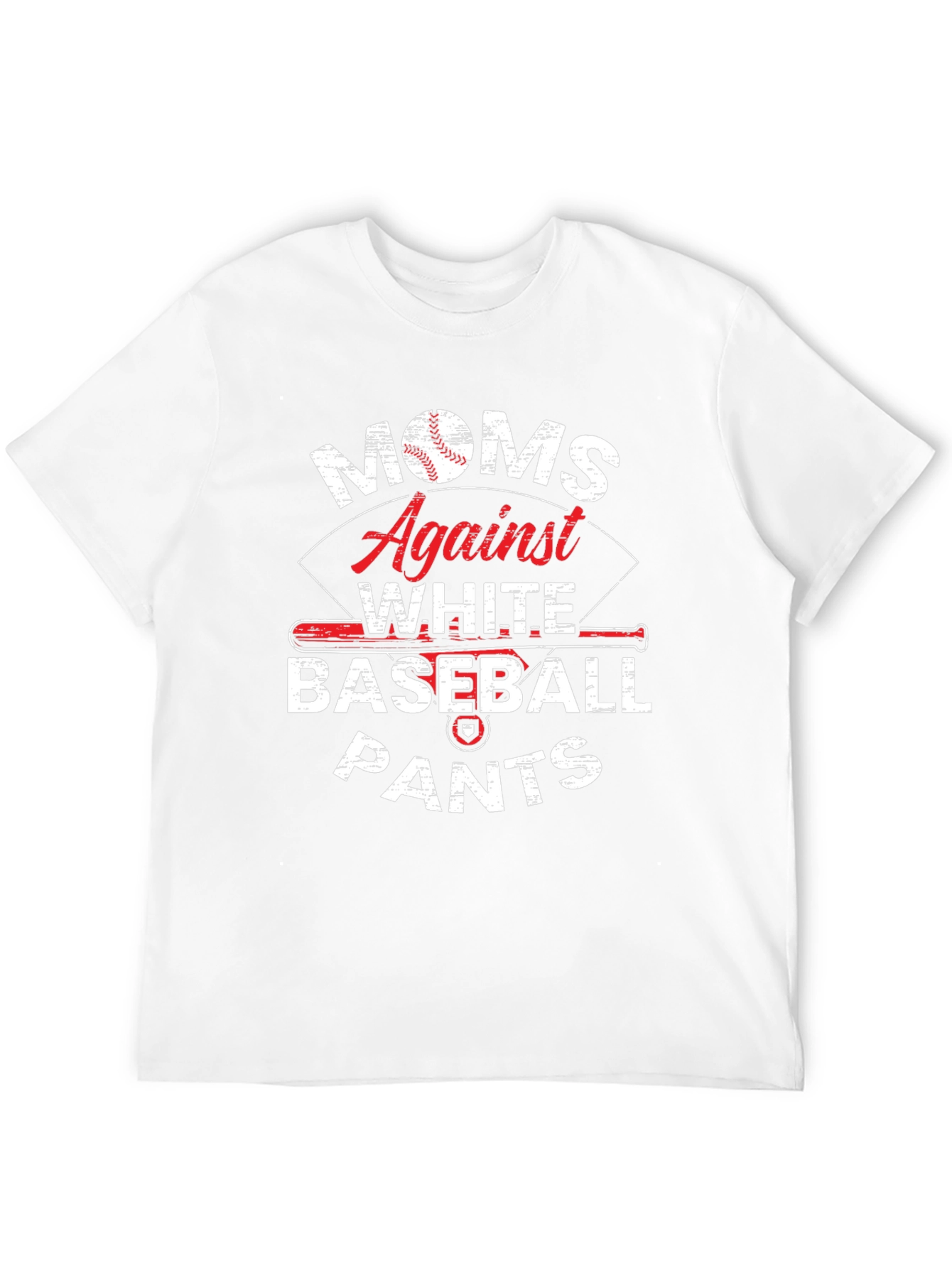 Moms Against White Baseball Pants T-Shirt