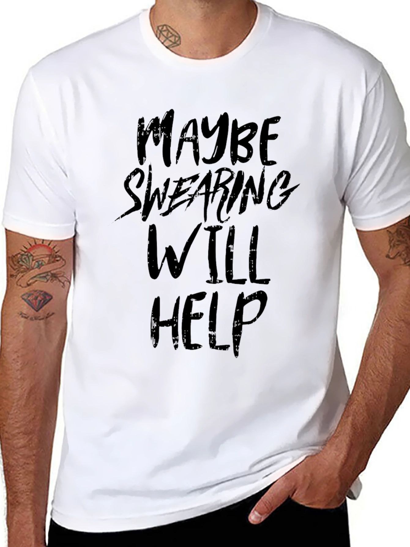 Maybe Swearing Will Help - Graphic Tee