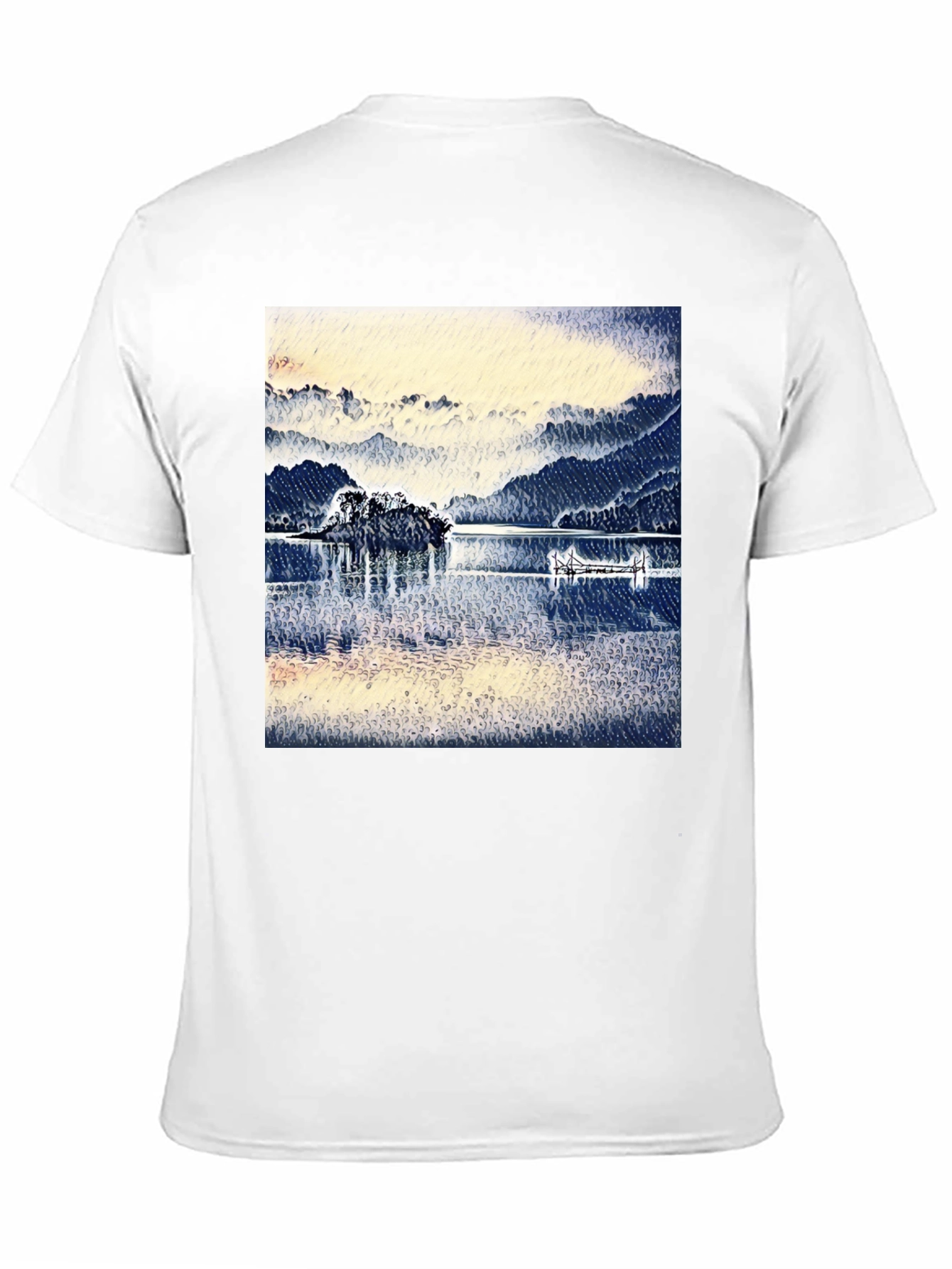 Lake View Graphic Tee - Black