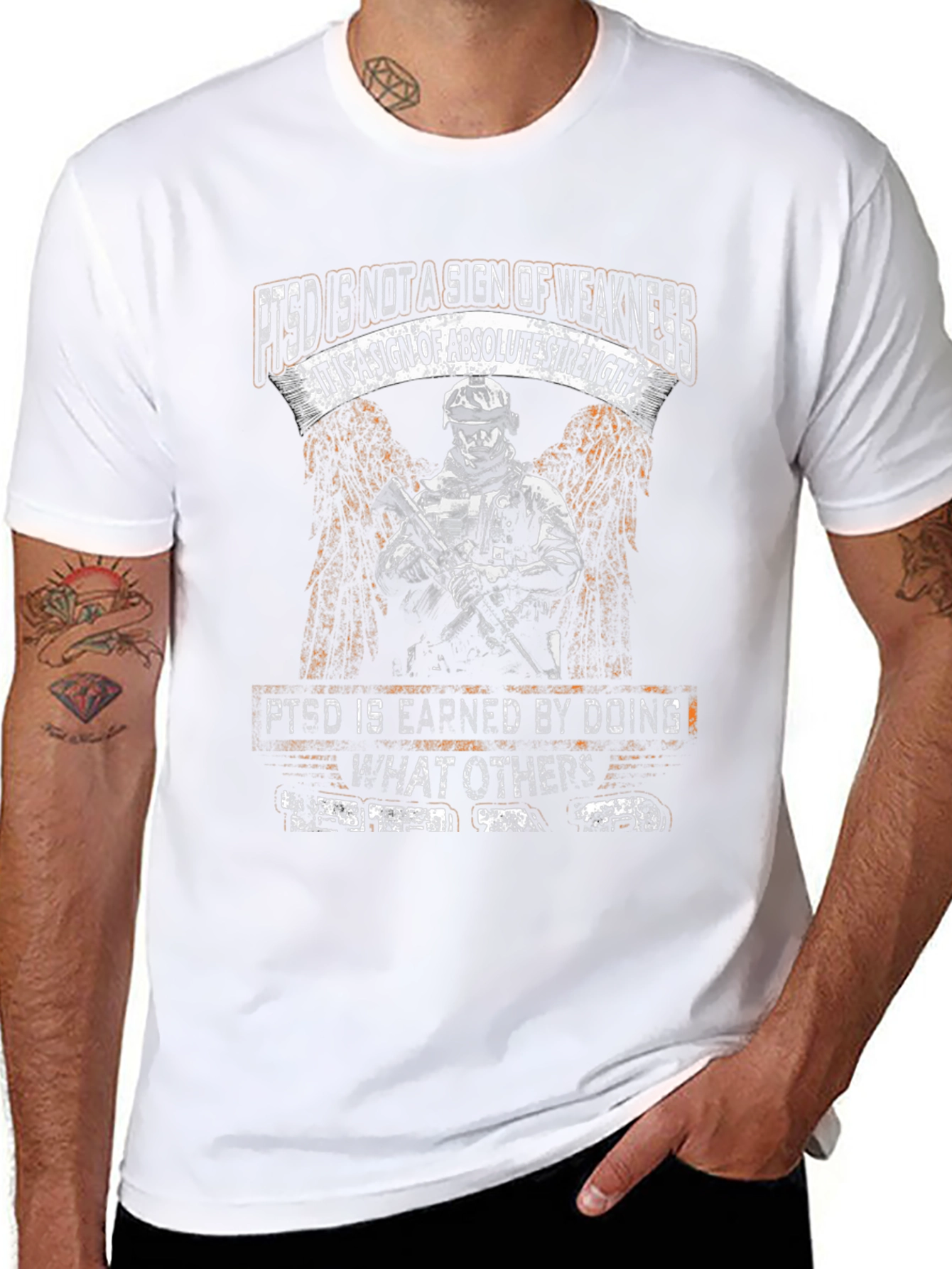 PTSD Awareness Graphic Tee - Strength Design