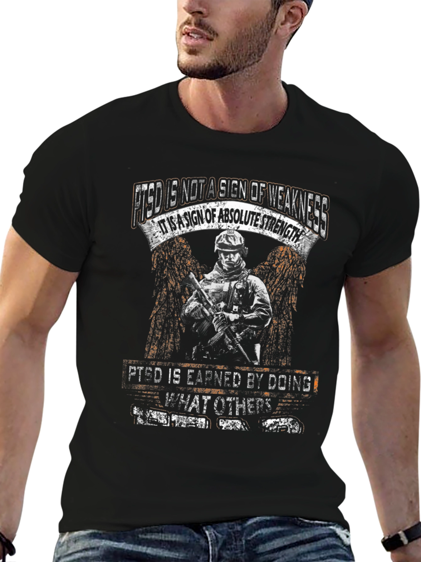 PTSD Awareness Graphic Tee - Strength Design
