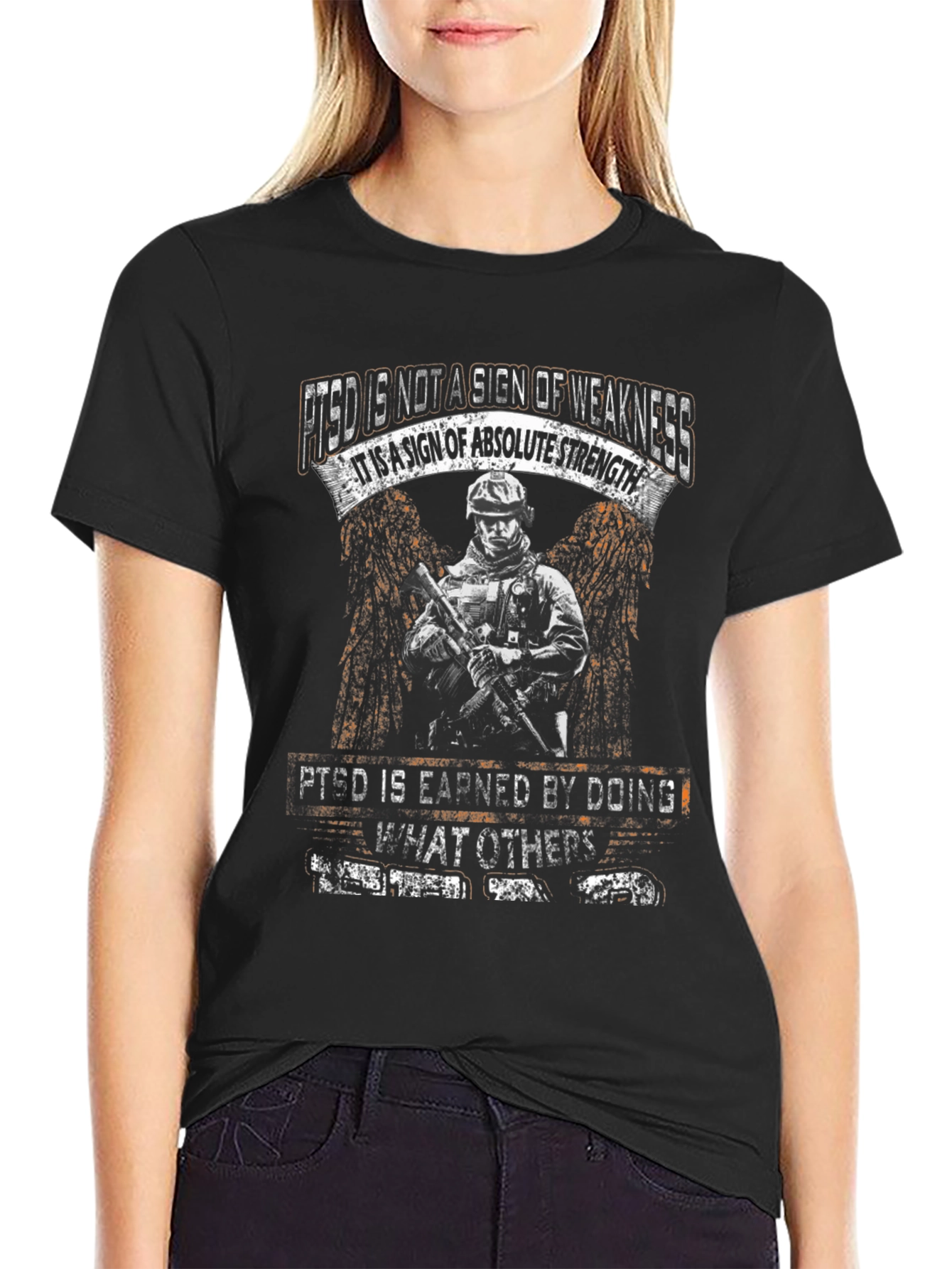 PTSD Awareness Graphic Tee - Strength Design