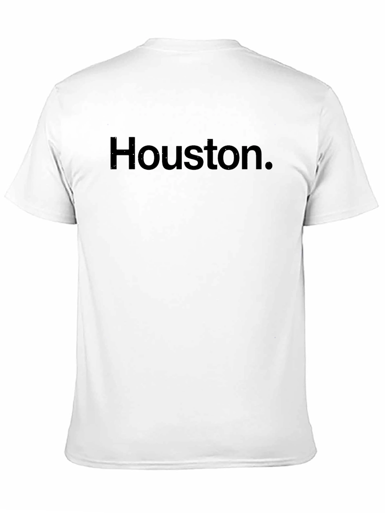 Houston Graphic Tee - Mens Black Cotton T-Shirt