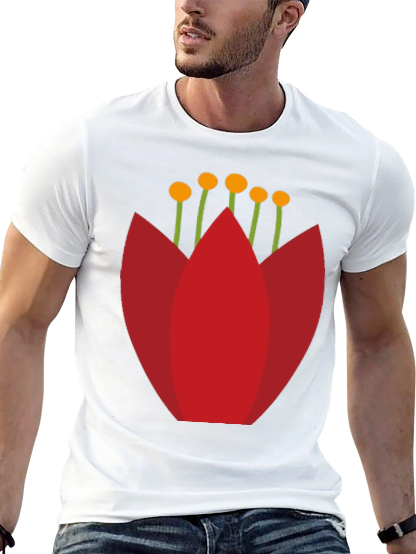 Modern Floral Graphic T-Shirt