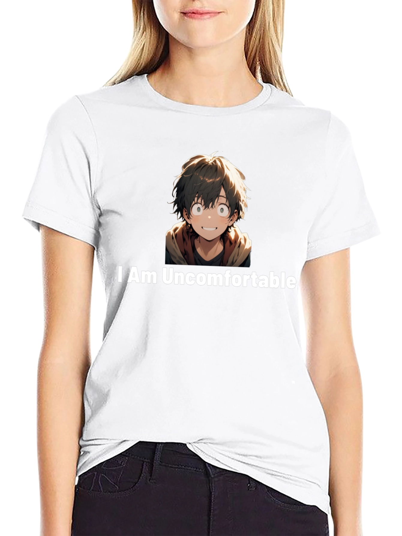 I Am Uncomfortable Anime Graphic Tee