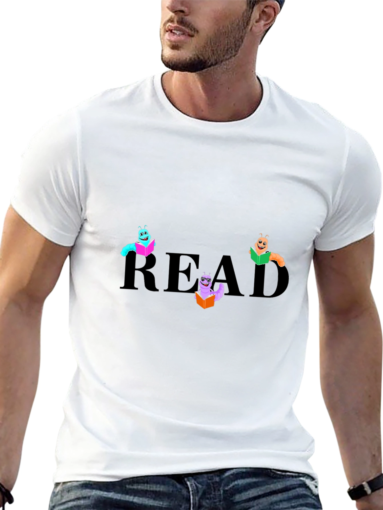 Readworm Tee - Bookworm Graphic T-Shirt