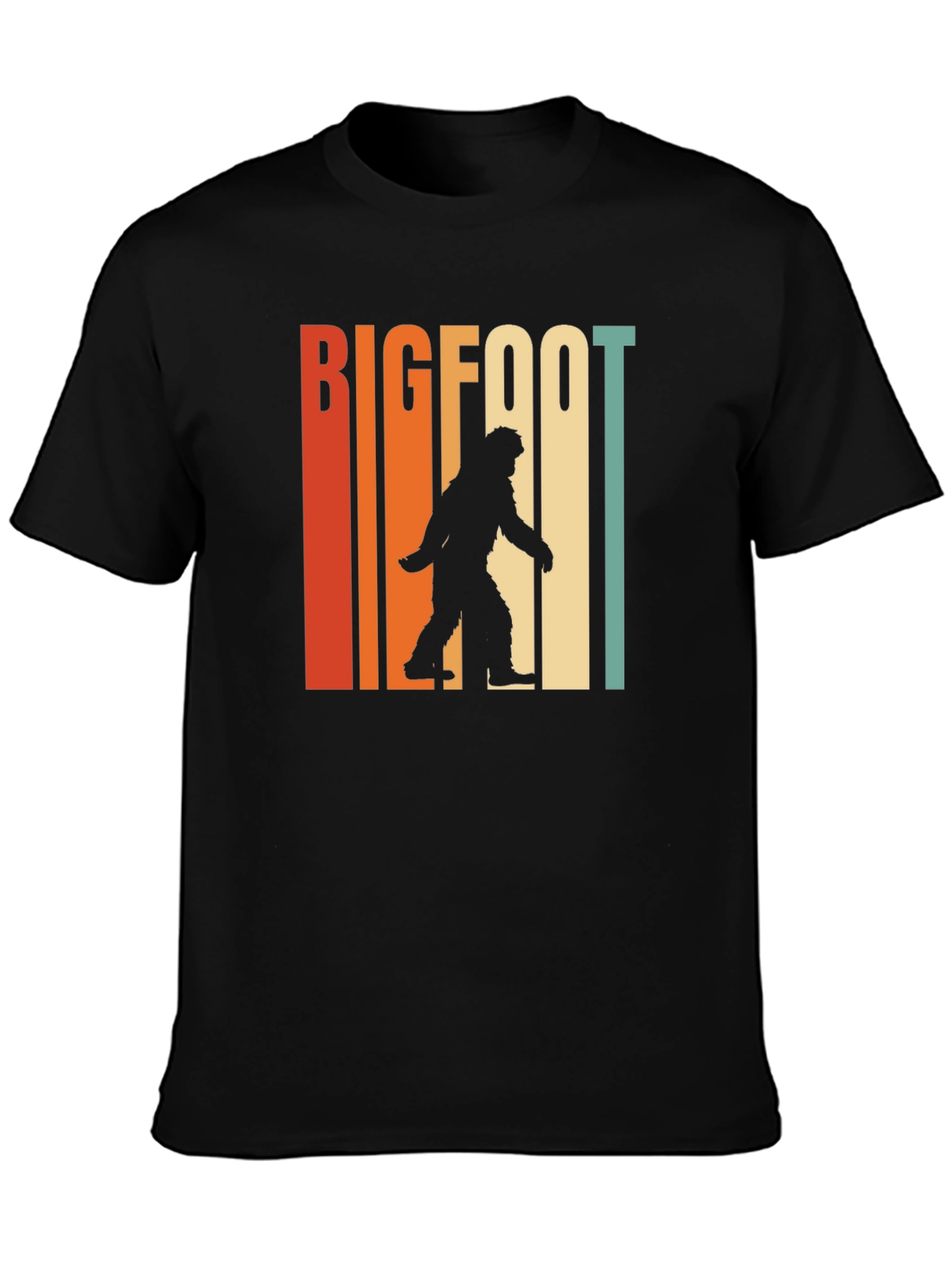 Bigfoot Retro Graphic Tee - Mens Black T-Shirt