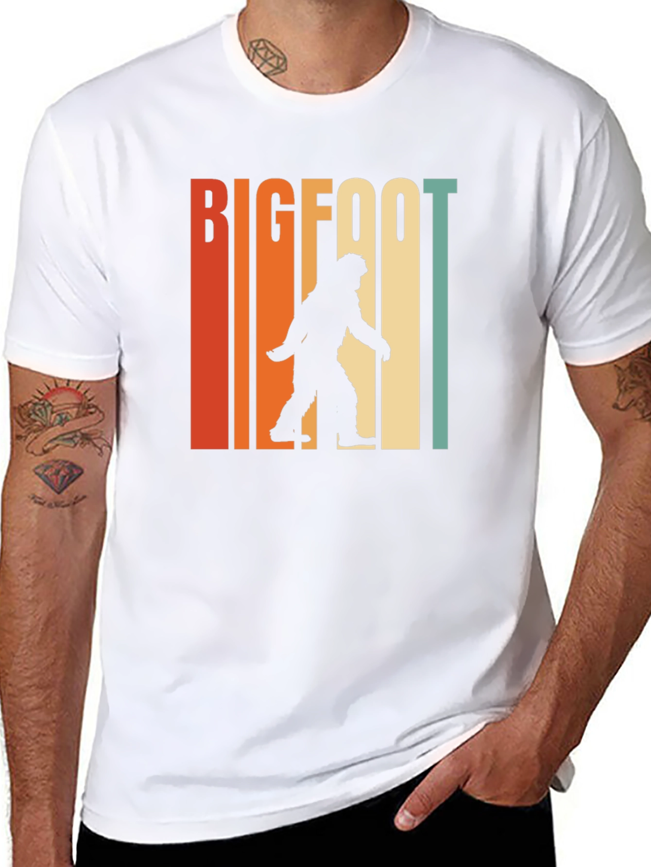 Bigfoot Retro Graphic Tee - Mens Black T-Shirt