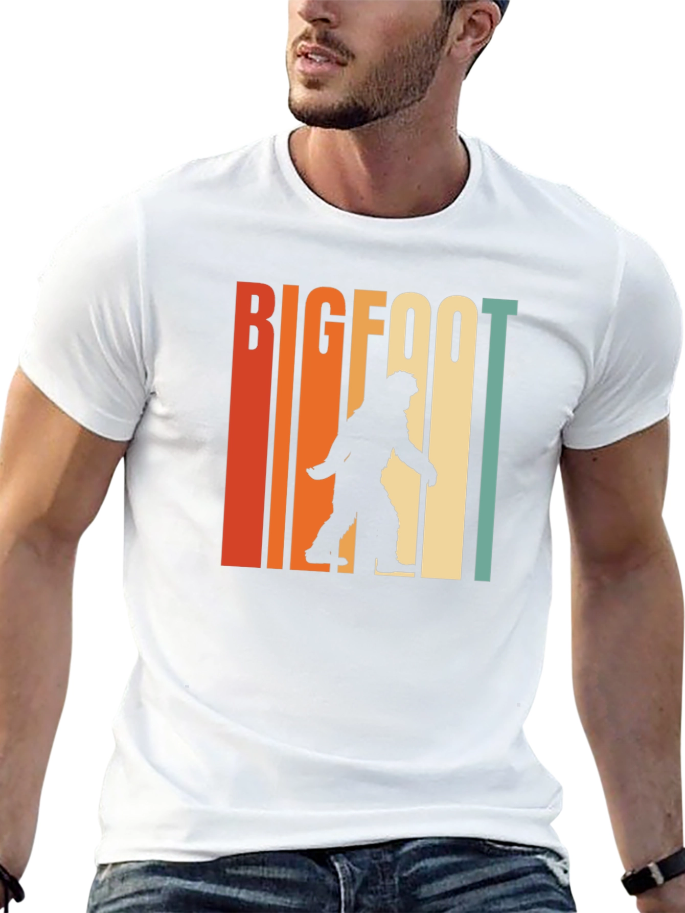 Bigfoot Retro Graphic Tee - Mens Black T-Shirt