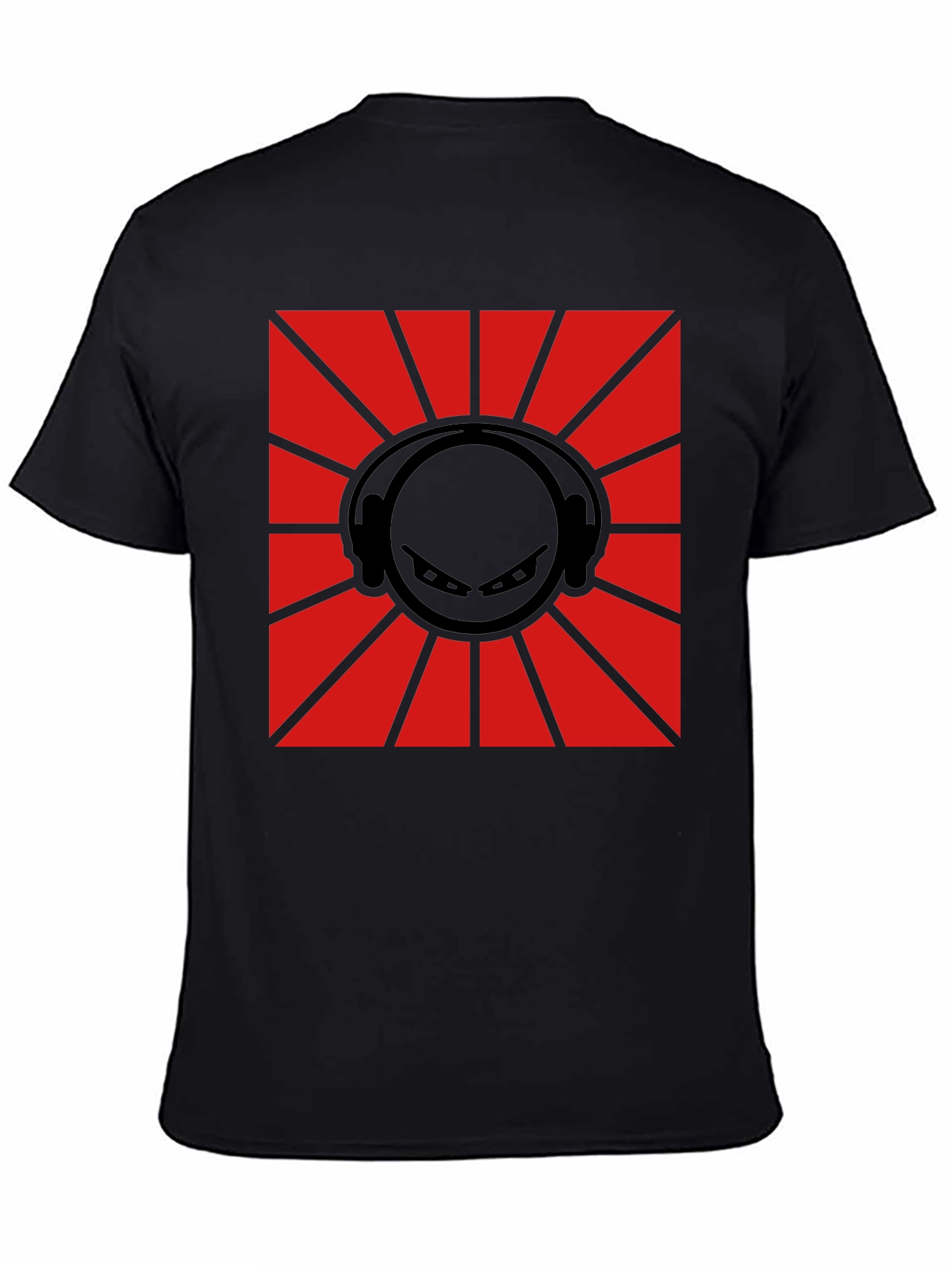DJ Ninja Graphic Tee - Red & Black Design