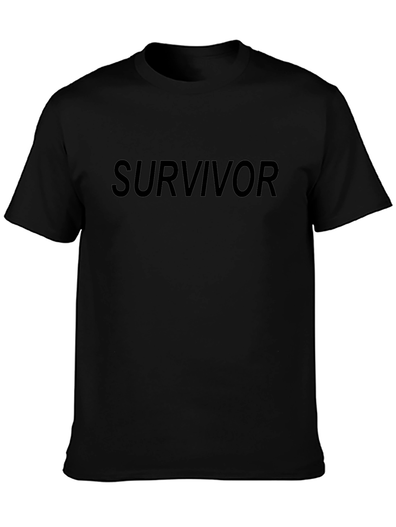 Survivor Tee - Classic Black Graphic T-Shirt