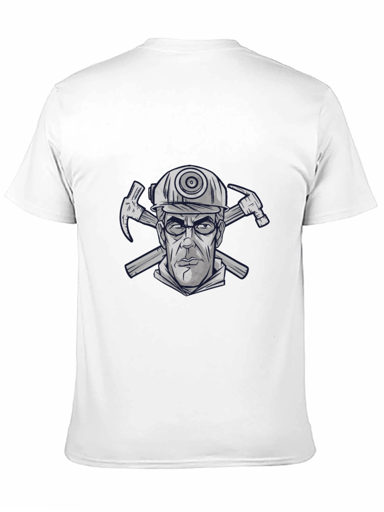 Miner Graphic Tee - Mens Black Crew Neck