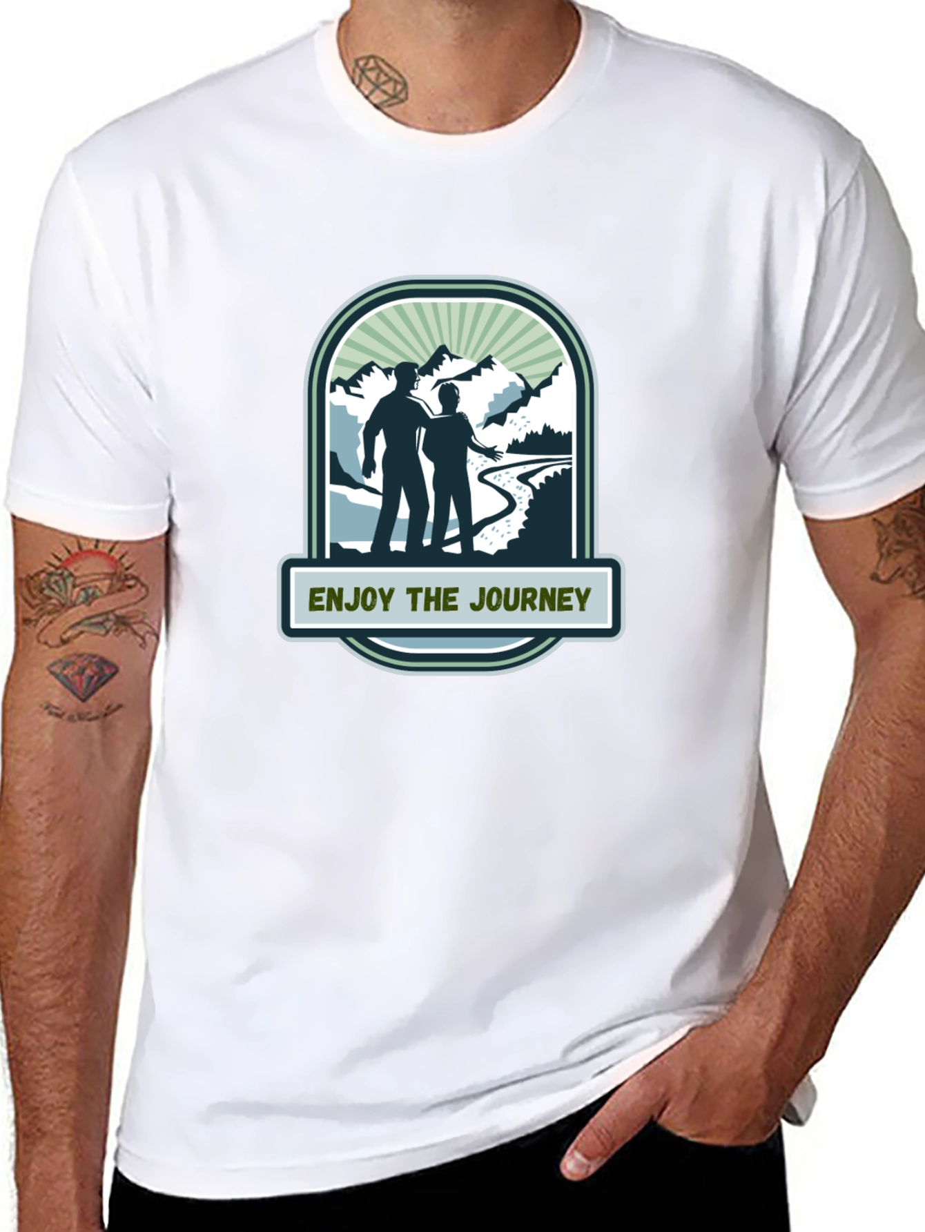 Enjoy the Journey Black Graphic Tee