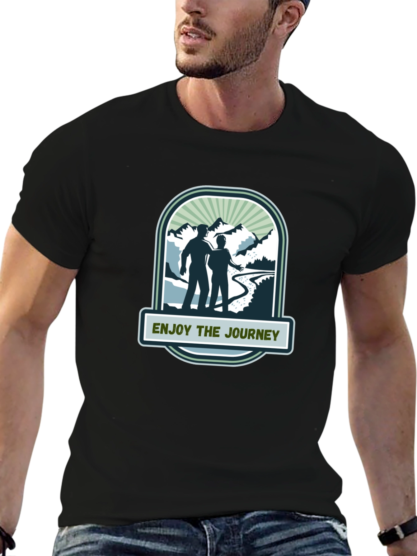 Enjoy the Journey Black Graphic Tee