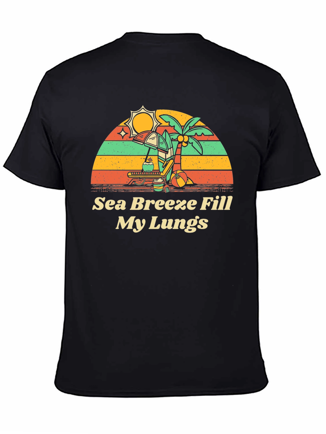 Sea Breeze Graphic Tee - Beach Vibes Shirt