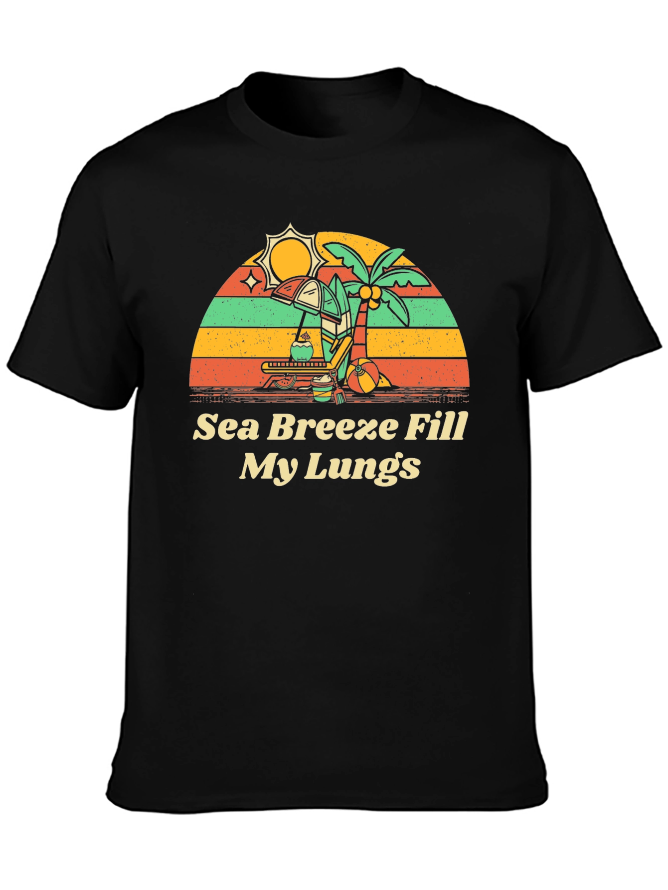 Sea Breeze Graphic Tee - Beach Vibes Shirt