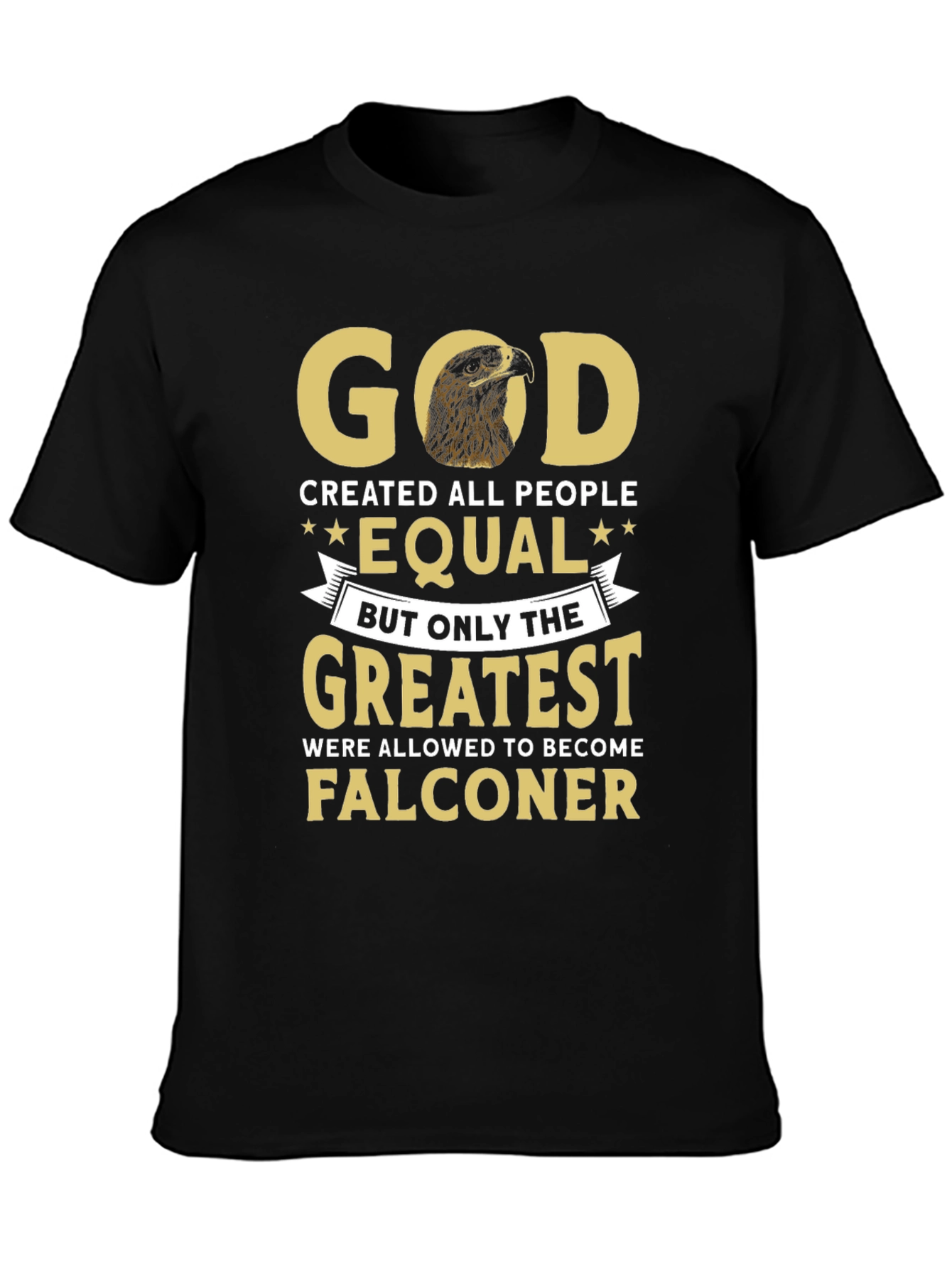 God Created All People Falconer T-Shirt