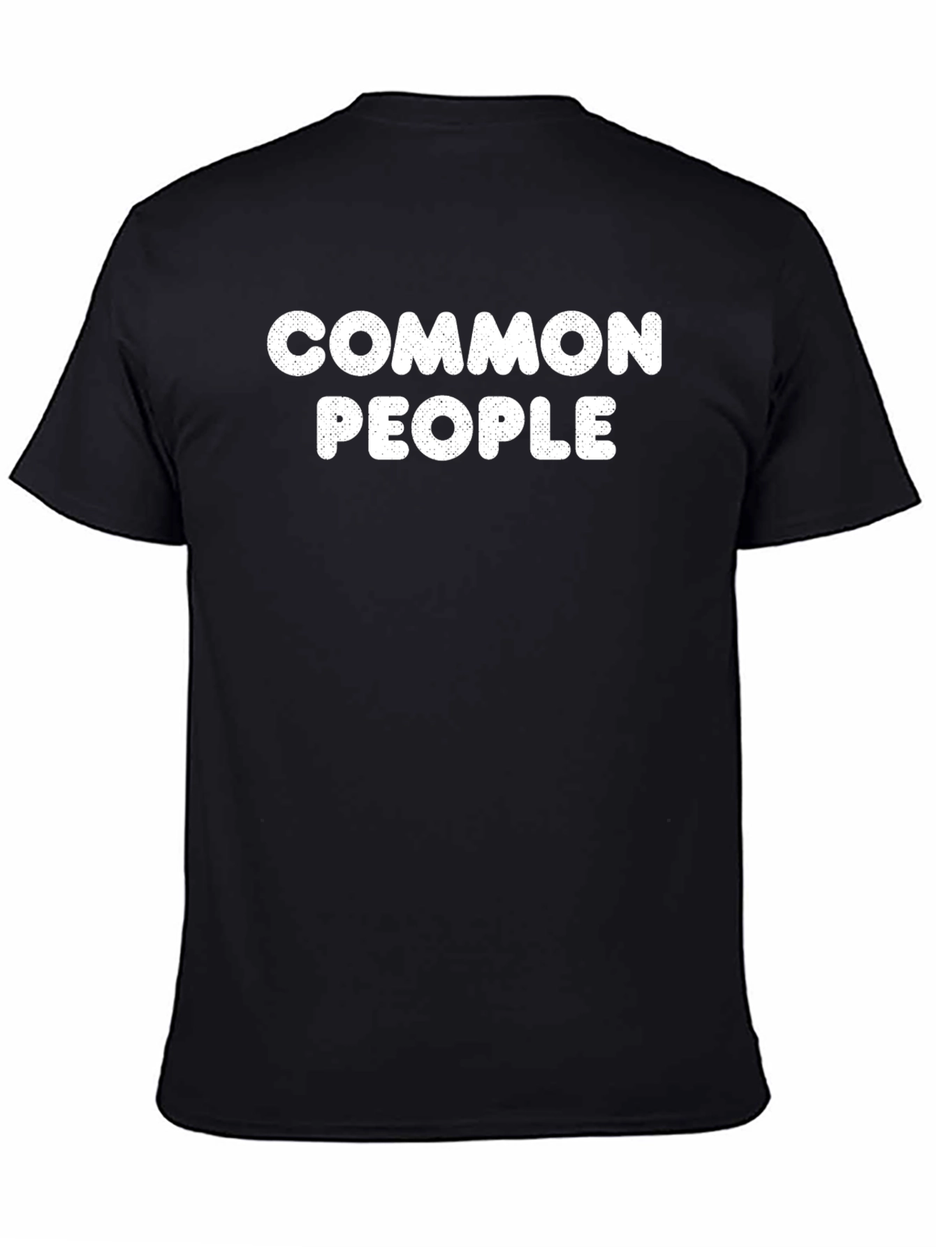 Common People Graphic Tee - Soft Black T-Shirt