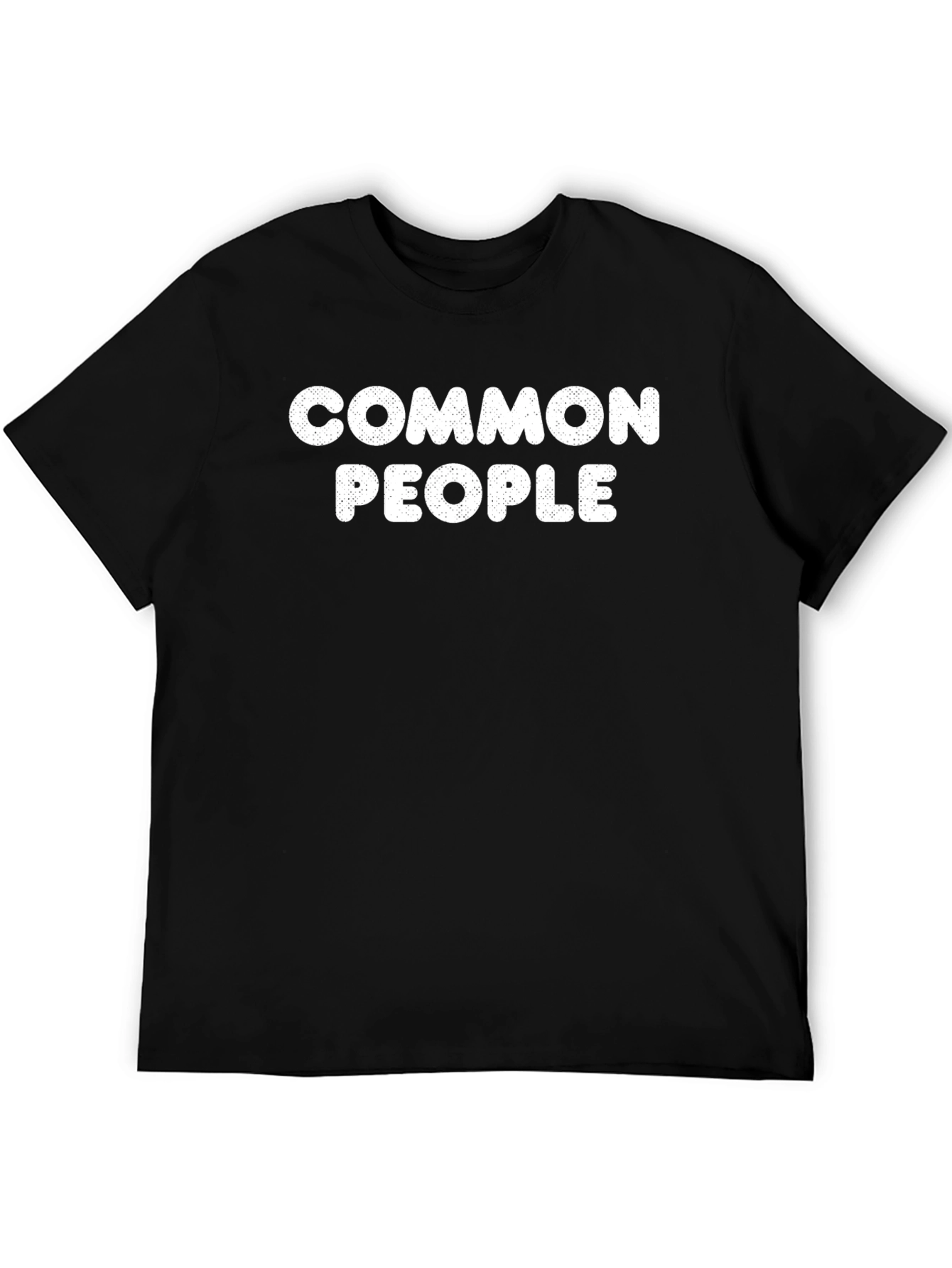 Common People Graphic Tee - Soft Black T-Shirt