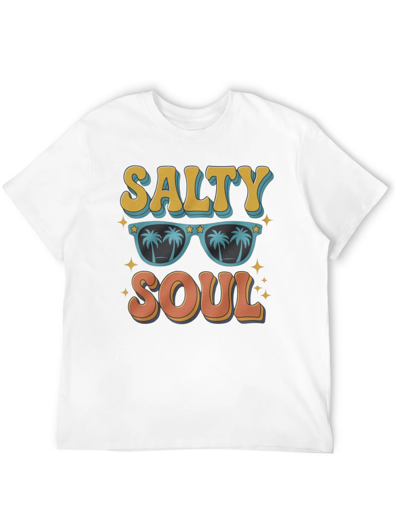 Salty Soul Graphic Tee - Retro Beach Vibes